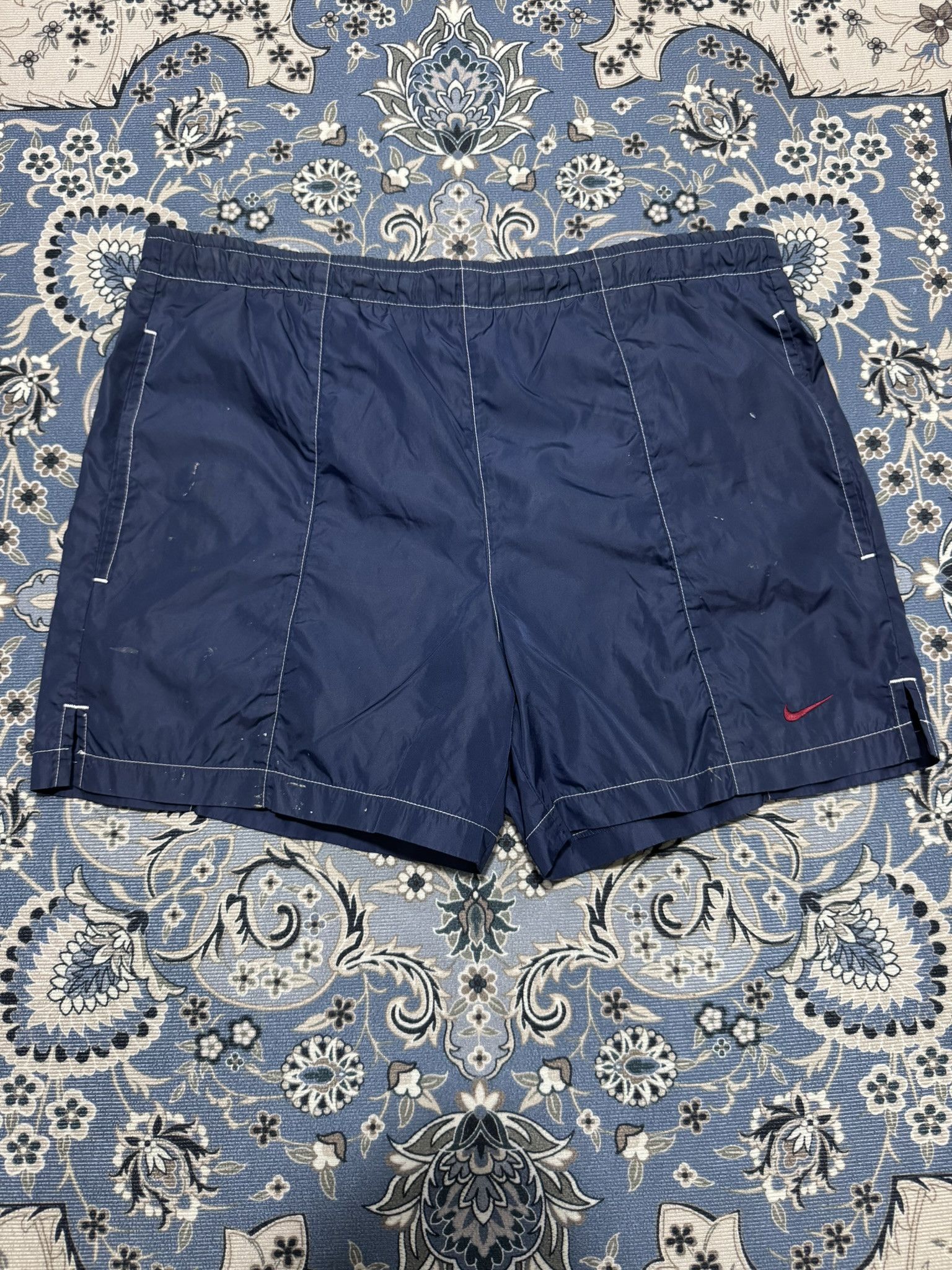 Nike × Nike ACG × Vintage Vintage 90's Nike Small Swoosh Nylon Short Size S Size US 34 / EU 50 - 1 Thumbnail