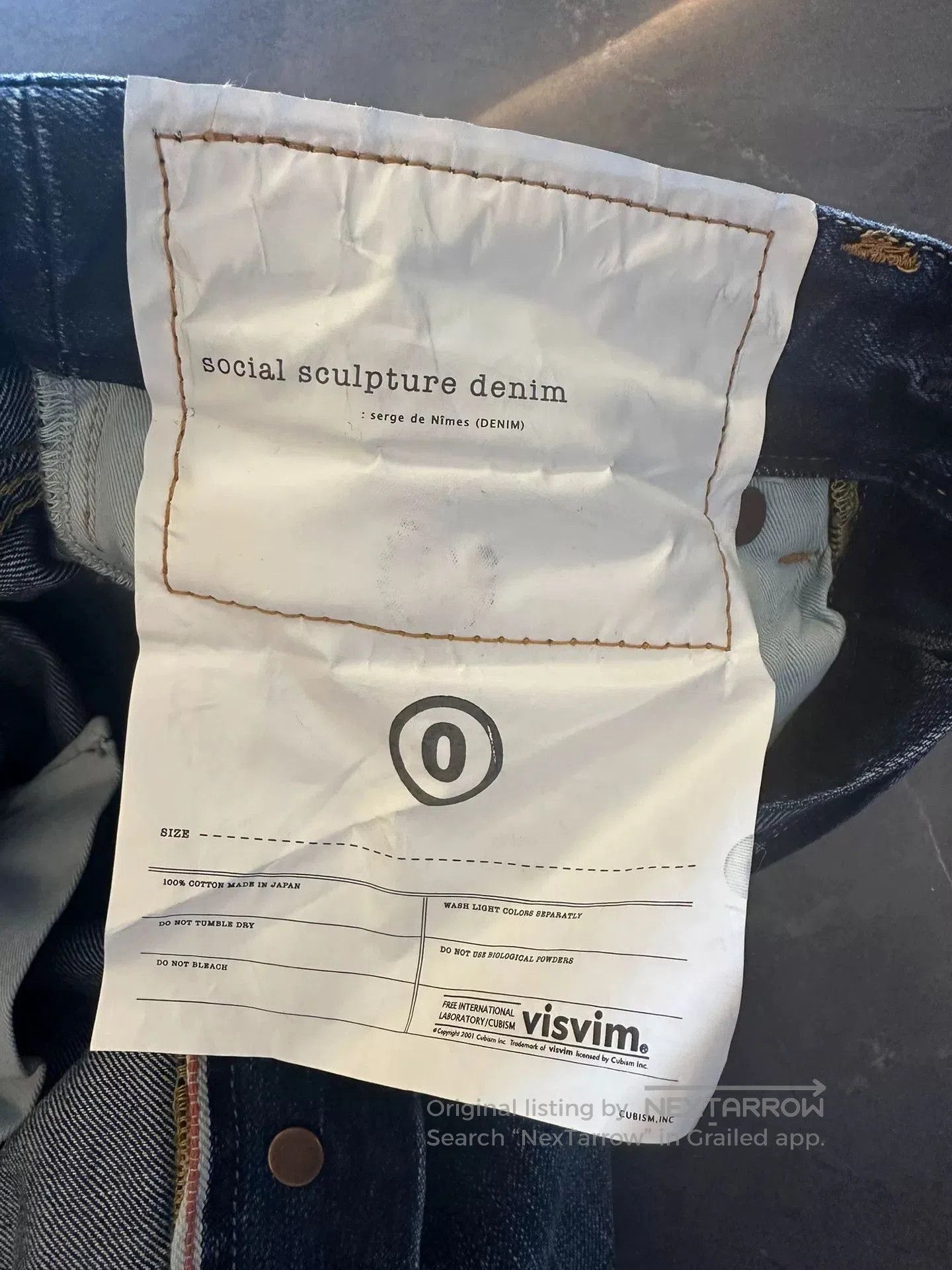 Visvim VISVIM W16 DRY-22 Washed Jeans. Size 22" - 5 Thumbnail