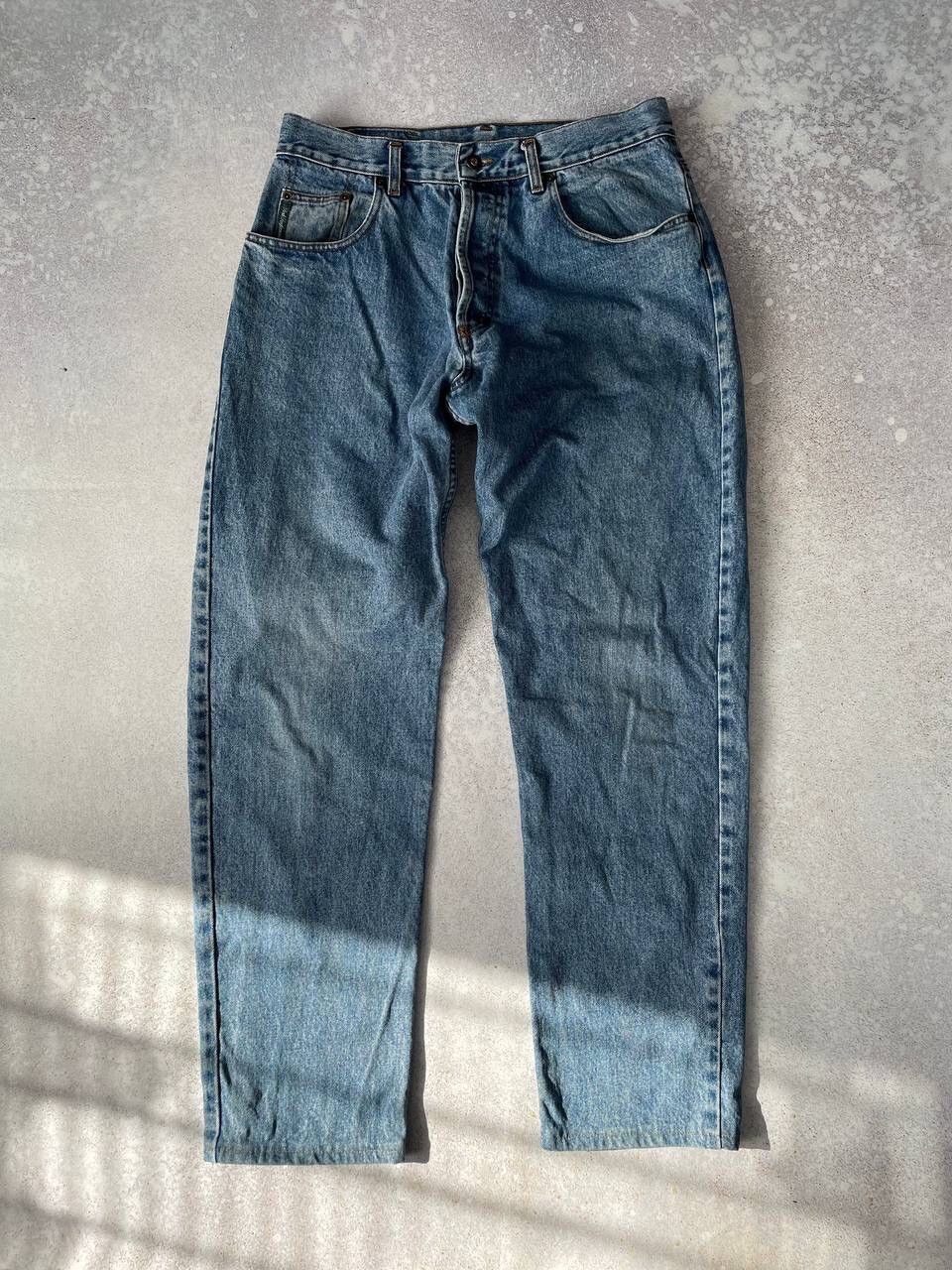 Peak Performance × Vintage Vintage Peak Performance Washed Blue Denim Baggy Pants Y2K Size US 34 / EU 50 - 6 Thumbnail