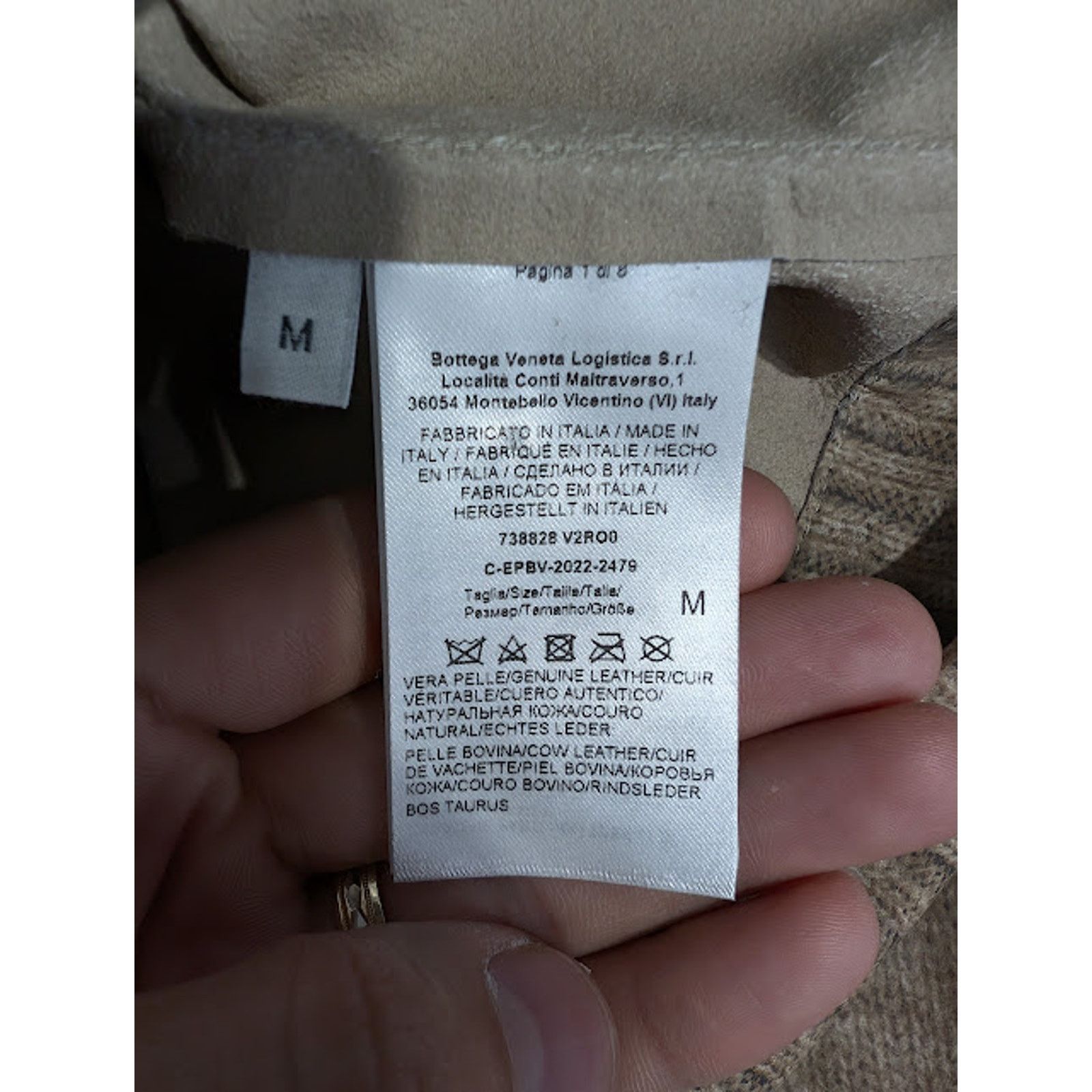 Bottega Veneta o1rshd1 Argyle Printed Leather Sweater in Camel/Grey/Blue Size US L / EU 52-54 / 3 - 12 Thumbnail