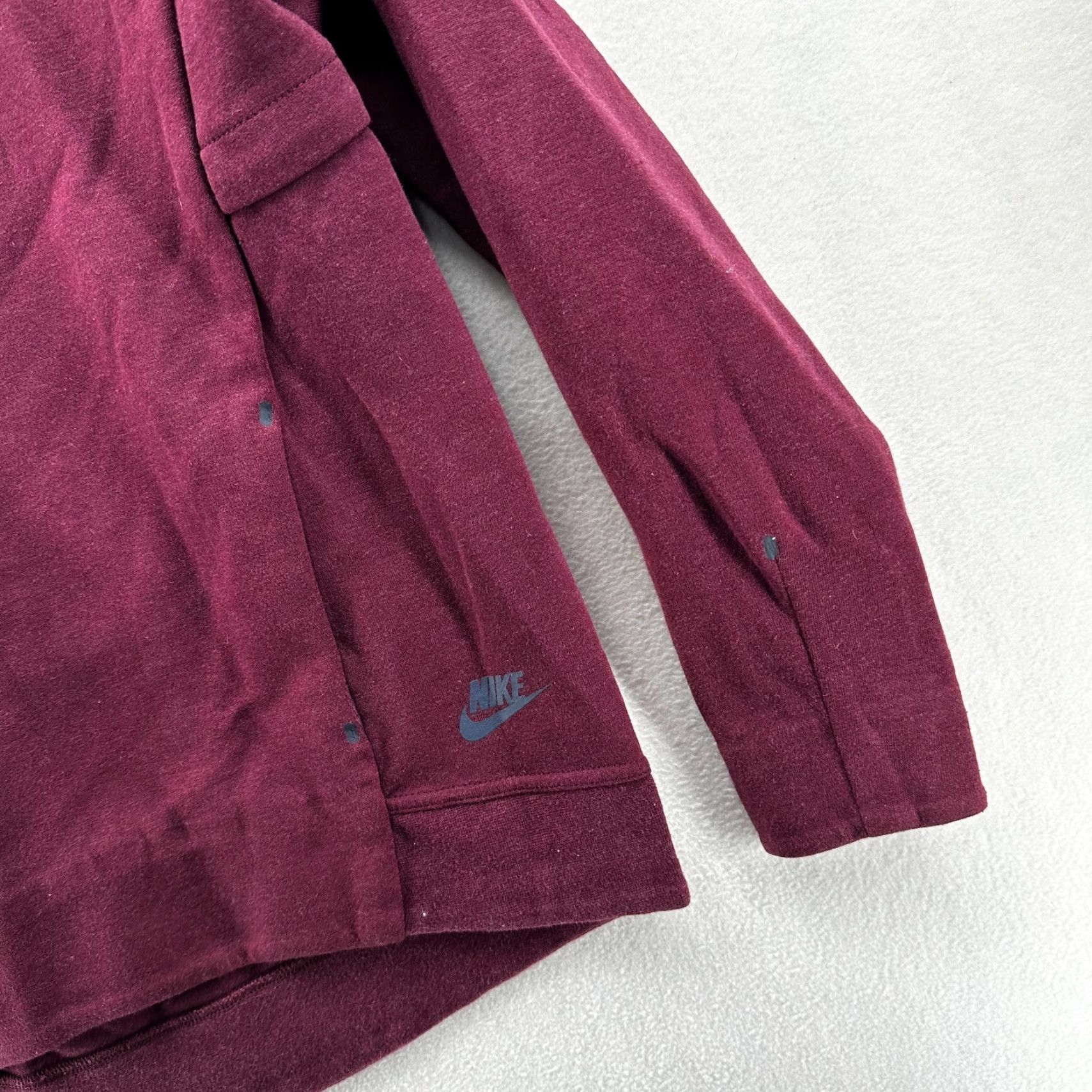 Nike Nike Pullover Hoodie Red Unisex Adults Small Funnel Neck Pockets Long Sleeve Shirt Mens Womens Size S / US 4 / IT 40 - 5 Thumbnail