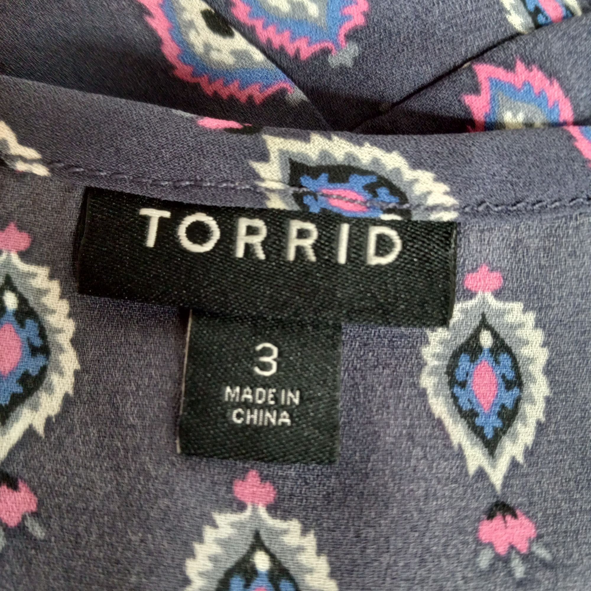 Torrid Torrid Size 3 Tunic Top Sleeveless Mandala Print Georgette H Size 3XL / US 20-22 - 5 Thumbnail