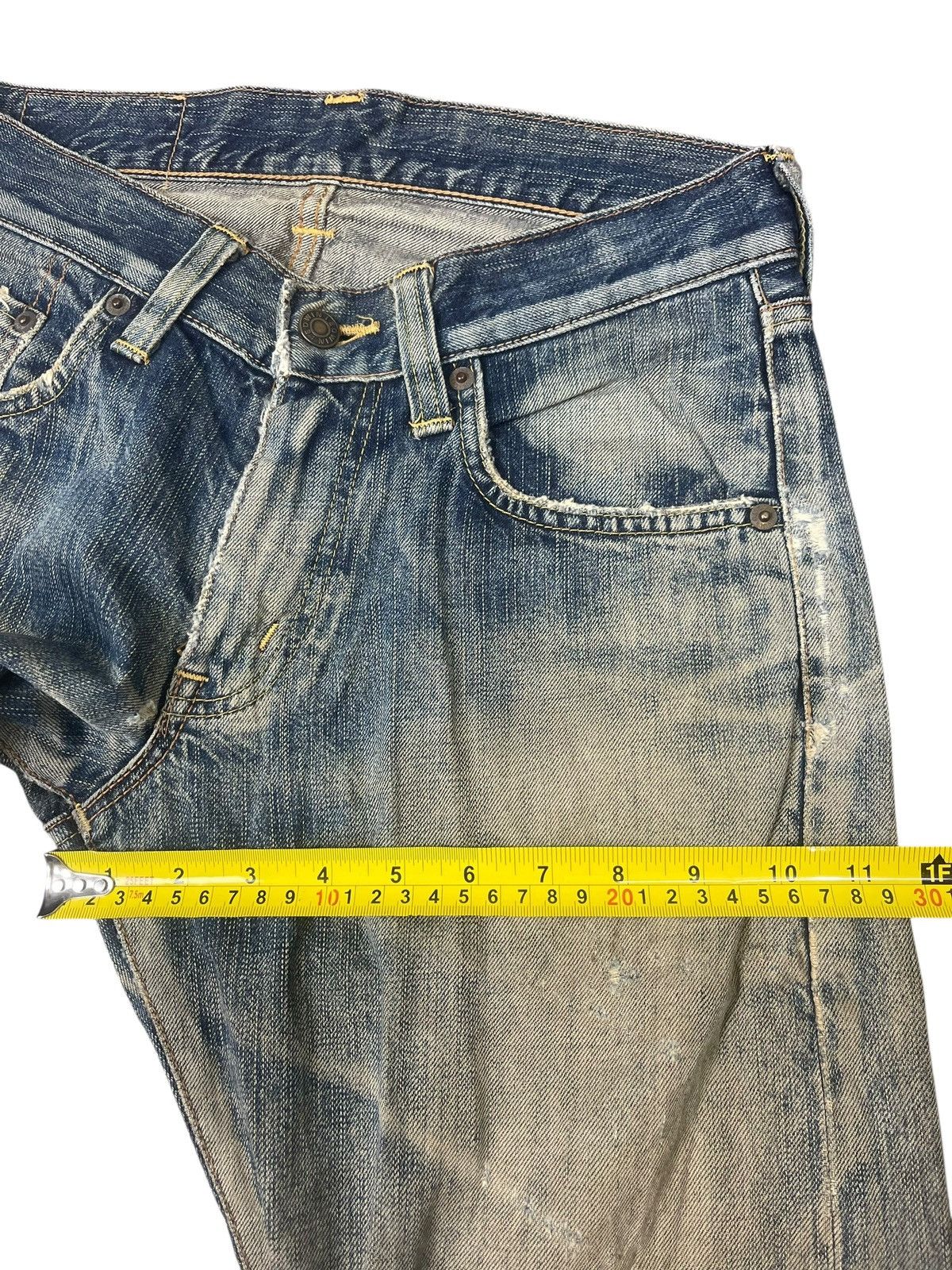Edwin Vintage Edwin 503 Faded Distressed Jeans Streetwear Size US 30 / EU 46 - 14 Thumbnail