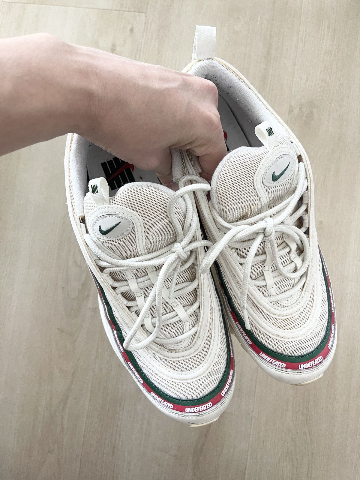 Nike × Undefeated Nike UNDEFEATED air max 97 Gucci edition white cream Size US 9 / EU 42 - 5 Thumbnail