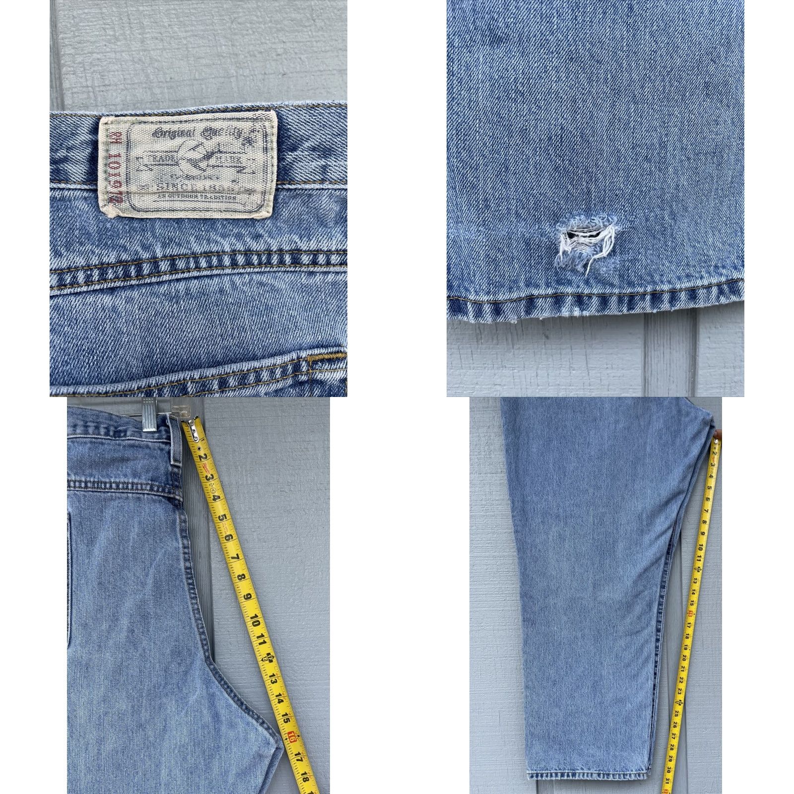 Denime RedHead Jeans Mens 52x32 Blue Relaxed Fit Denim Cotton COTTON Logo Vintage No Size US 36 / EU 52 - 8 Thumbnail