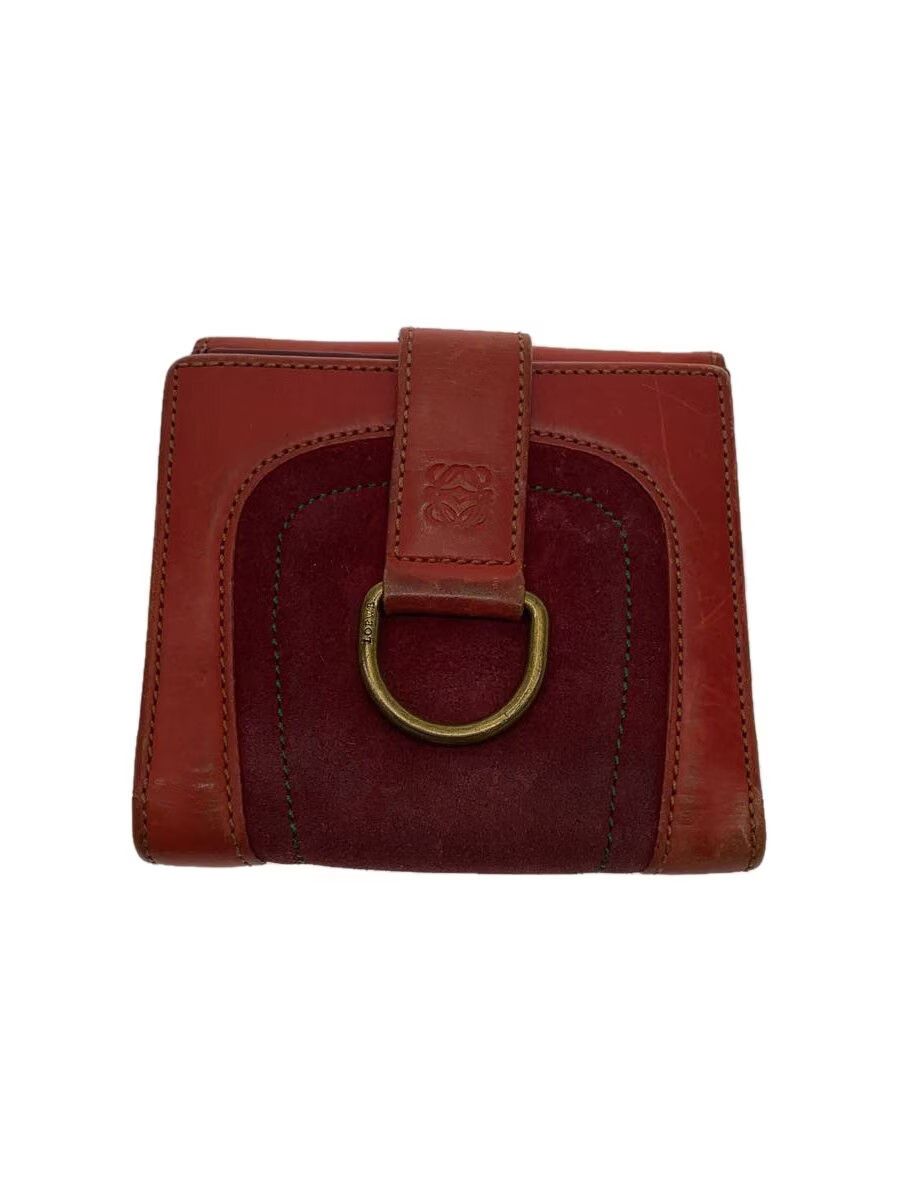 Loewe Suede Leather Wallet Size ONE SIZE - 1 Thumbnail