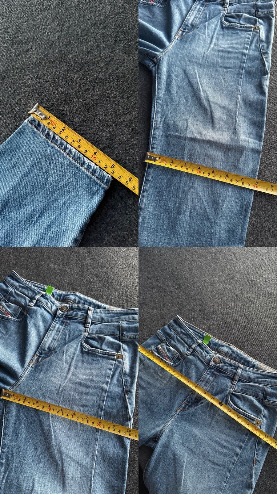 Diesel Luxury 00s Diesel D-Fayza Boyfriend Low Waist Tapered Jeans Size 27" / US 4 / IT 40 - 21 Thumbnail