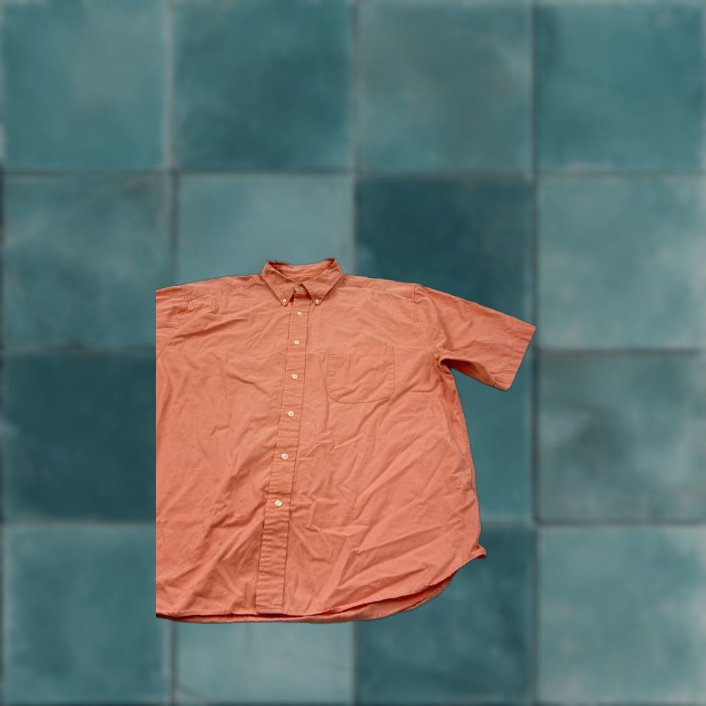 Eddie Bauer Eddie Bauer Shirt Mens XL Pink Solid Short Sleeve Button-Front Cotton Casual Size US XL / EU 56 / 4 - 1 Thumbnail