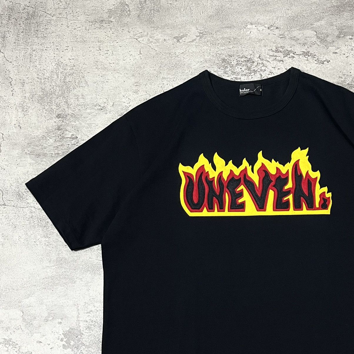 Kolor kolor Japan UNEVEN. SS Tee - Black Size US L / EU 52-54 / 3 - 3 Thumbnail