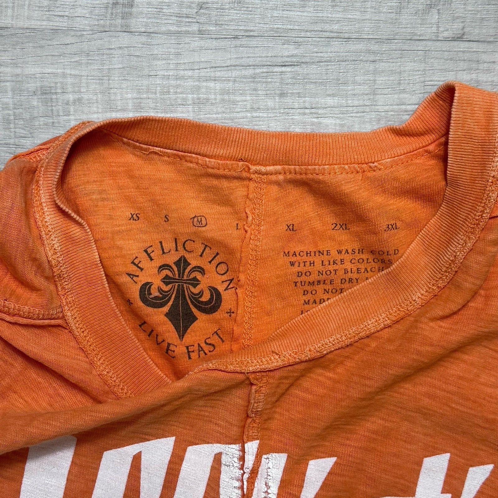 Affliction Affliction T-Shirt Men’s Medium LIVE FAST Graphic Distressed Size US M / EU 48-50 / 2 - 7 Thumbnail