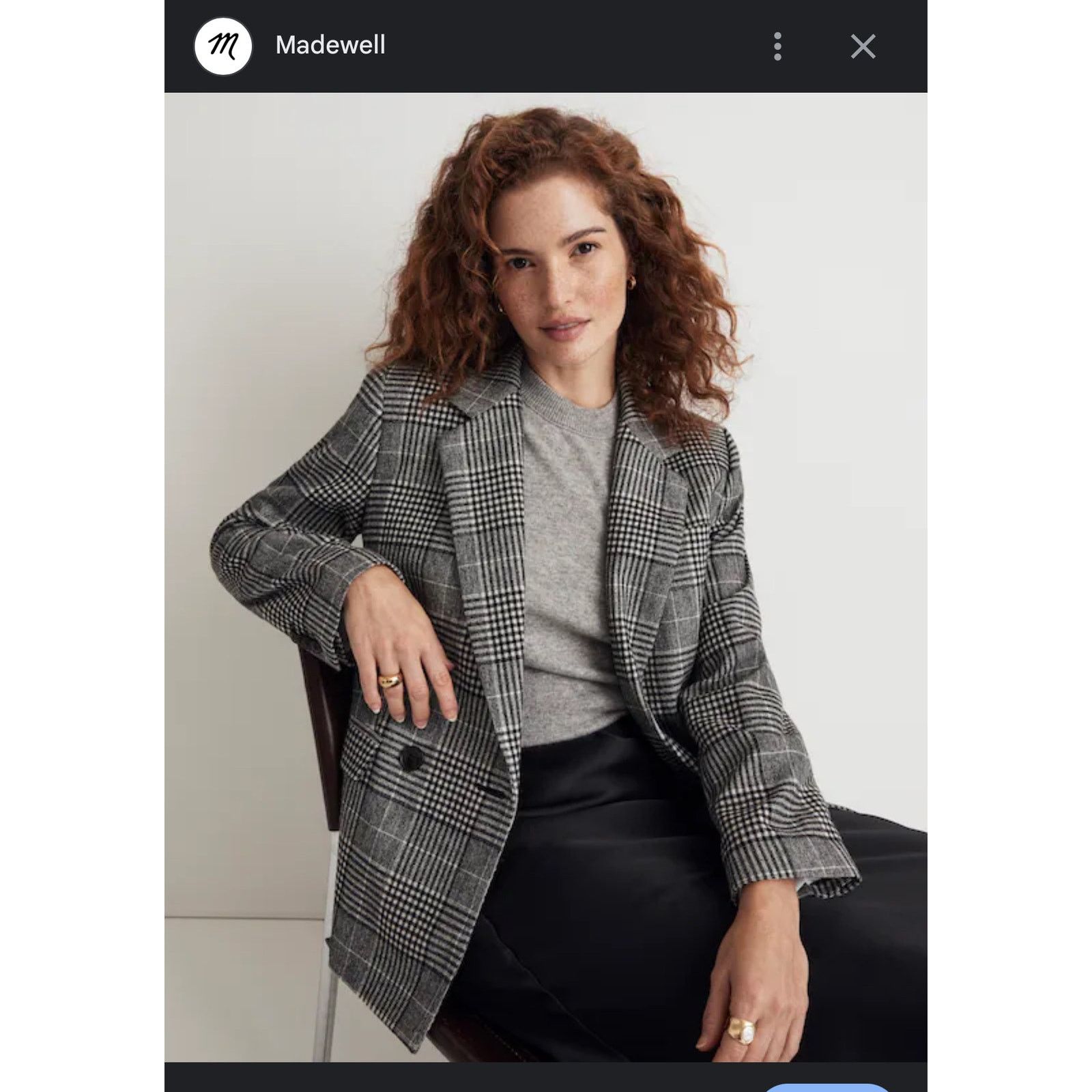 Madewell Madewell Oversized Dorset Blazer Jacket Sz S Wool Blend Size S / US 4 / IT 40 - 1 Thumbnail