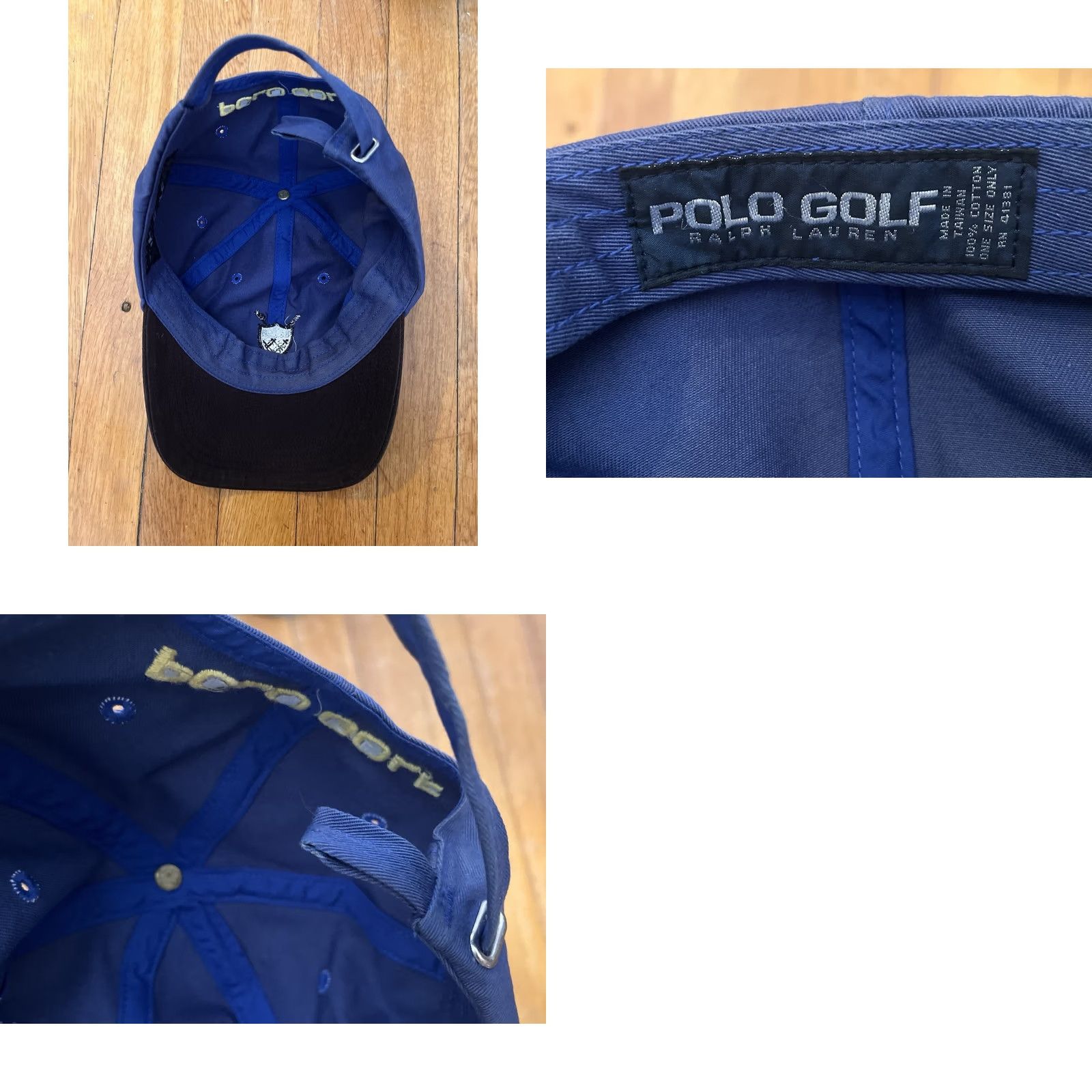 Polo Ralph Lauren VINTAGE Polo Ralph Lauren Golf Hat One Size Blue Shield Crest Cap Mens Baseball Cap 90s Classic Retro Sports Size US M / EU 48-50 / 2 - 8 Thumbnail