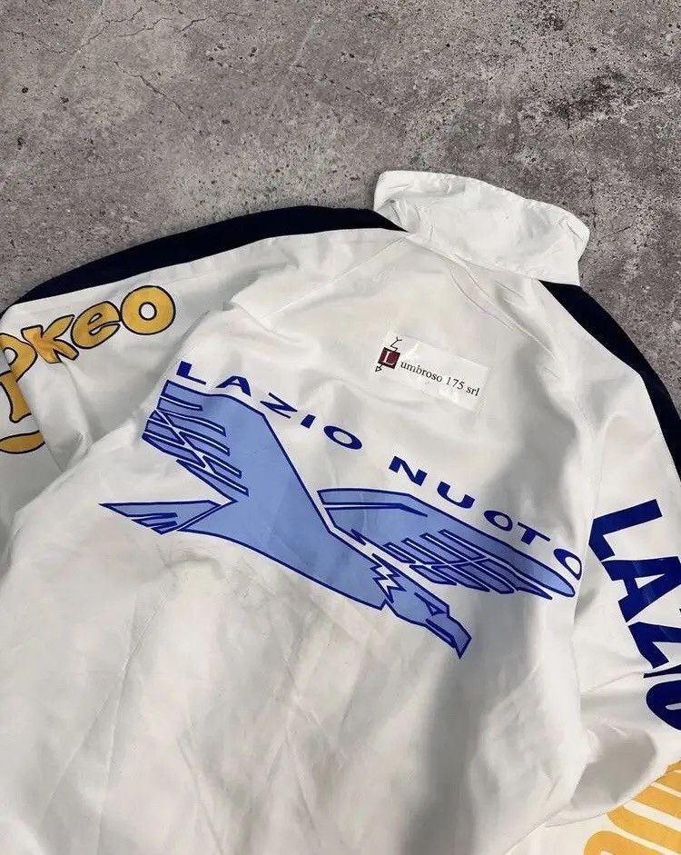 Japanese Brand × Vintage Nike Lazio Vintage Zip Hoodie Football Soccer Jersey Size US S / EU 44-46 / 1 - 10 Thumbnail