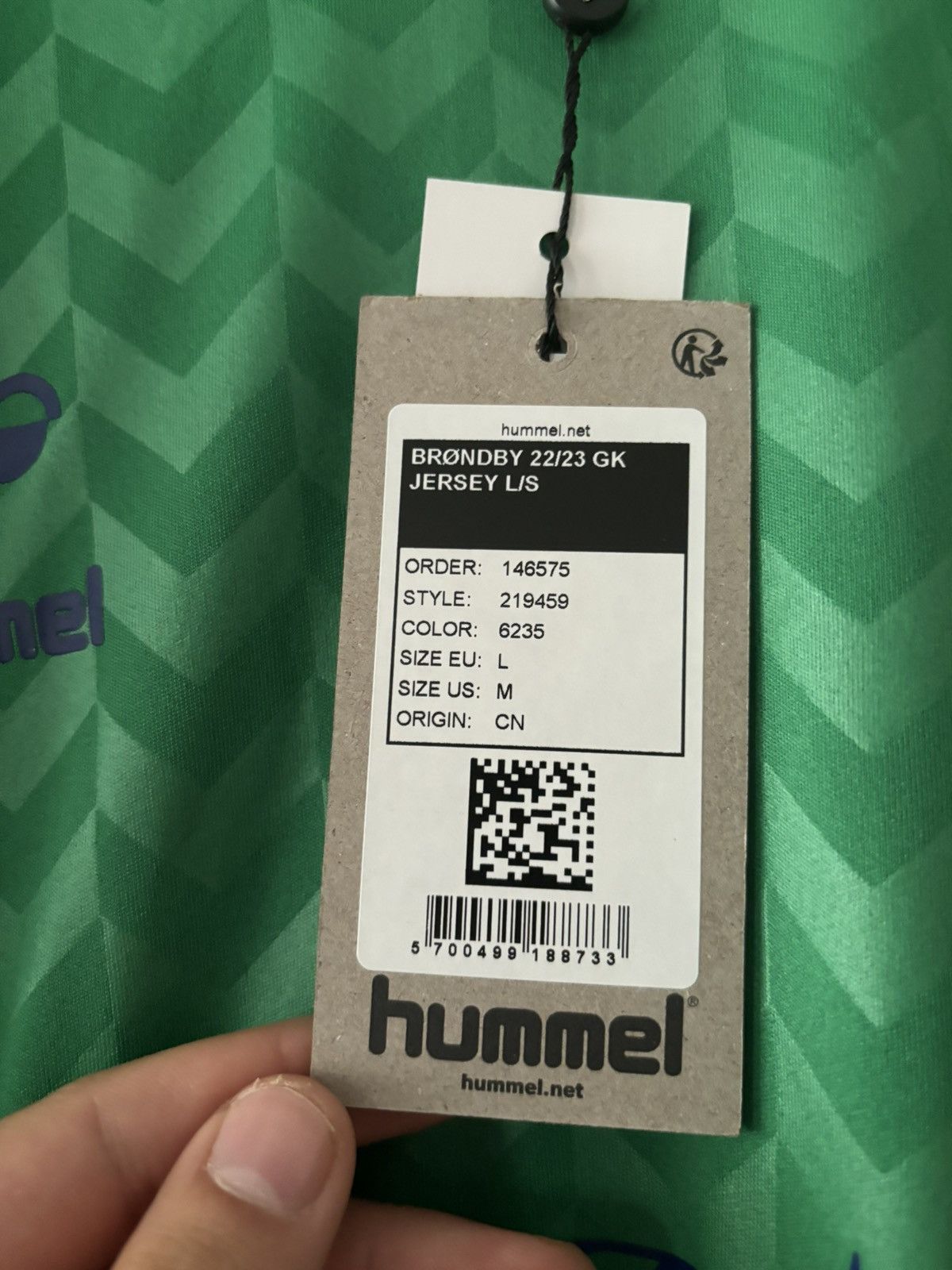 Hummel Hummel Broendby IF 22/23 GK Kit Soccerjersey Football Size US L / EU 52-54 / 3 - 5 Thumbnail