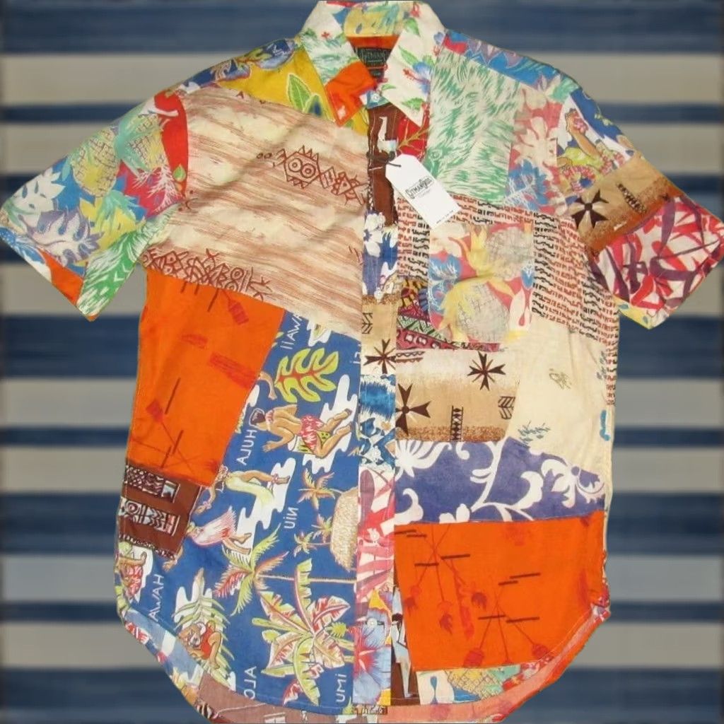Vintage GITMAN VINTAGE Aloha Quilt Short Sleeve Button Down Shirt Medium NWT Size US M / EU 48-50 / 2 - 1 Thumbnail