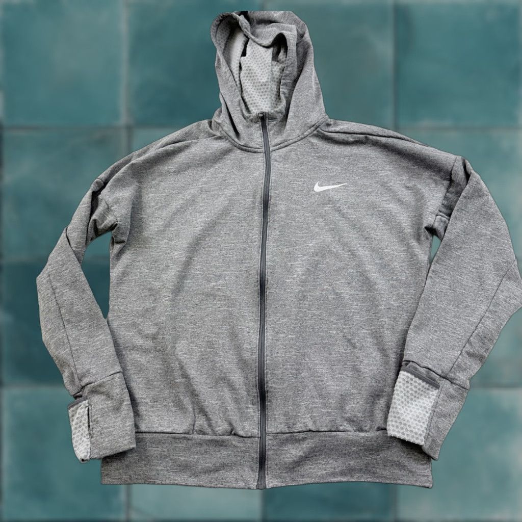 Nike Nike Hoodie Running Sweatshirt Shirt Women’s XS Gray Long Sleeve Size XS / US 0-2 / IT 36-38 - 1 Thumbnail