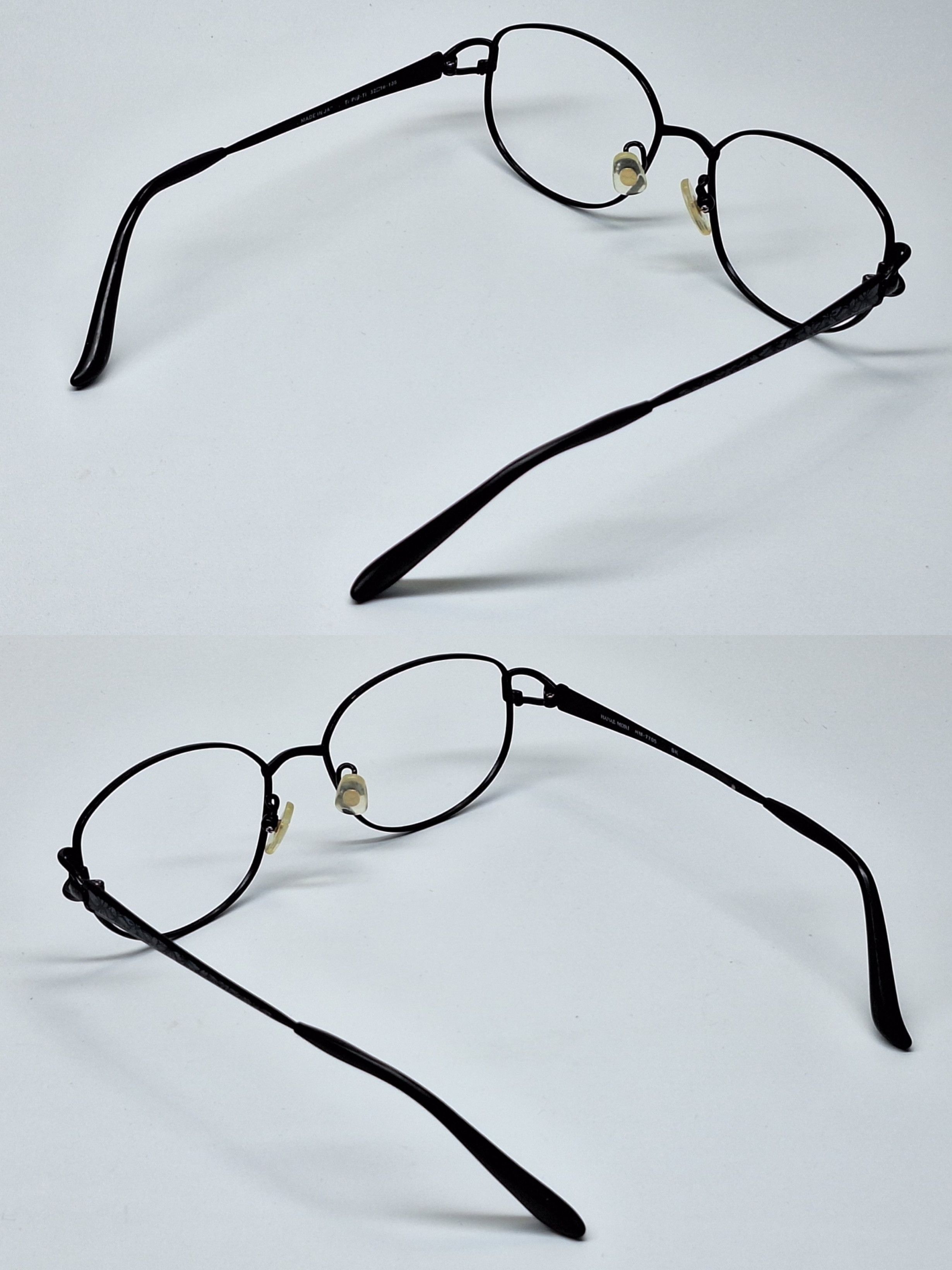 Hanae Mori Hanae Mori HM-7705 Ti-P Beta Titanium Floral Temple Eyeglass Size ONE SIZE - 8 Thumbnail