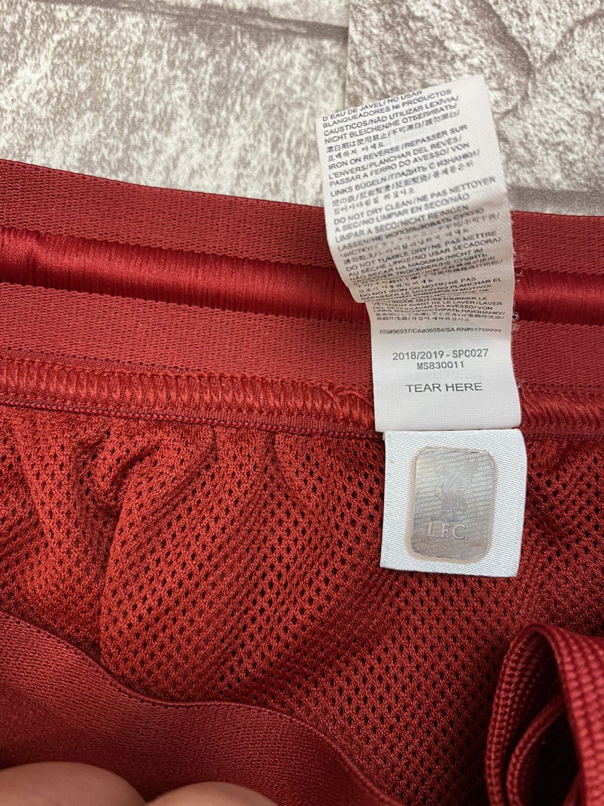 Nike Liverpool Shorts New Balance 2018 Red Home Football Men's Size US 32 / EU 48 - 7 Thumbnail