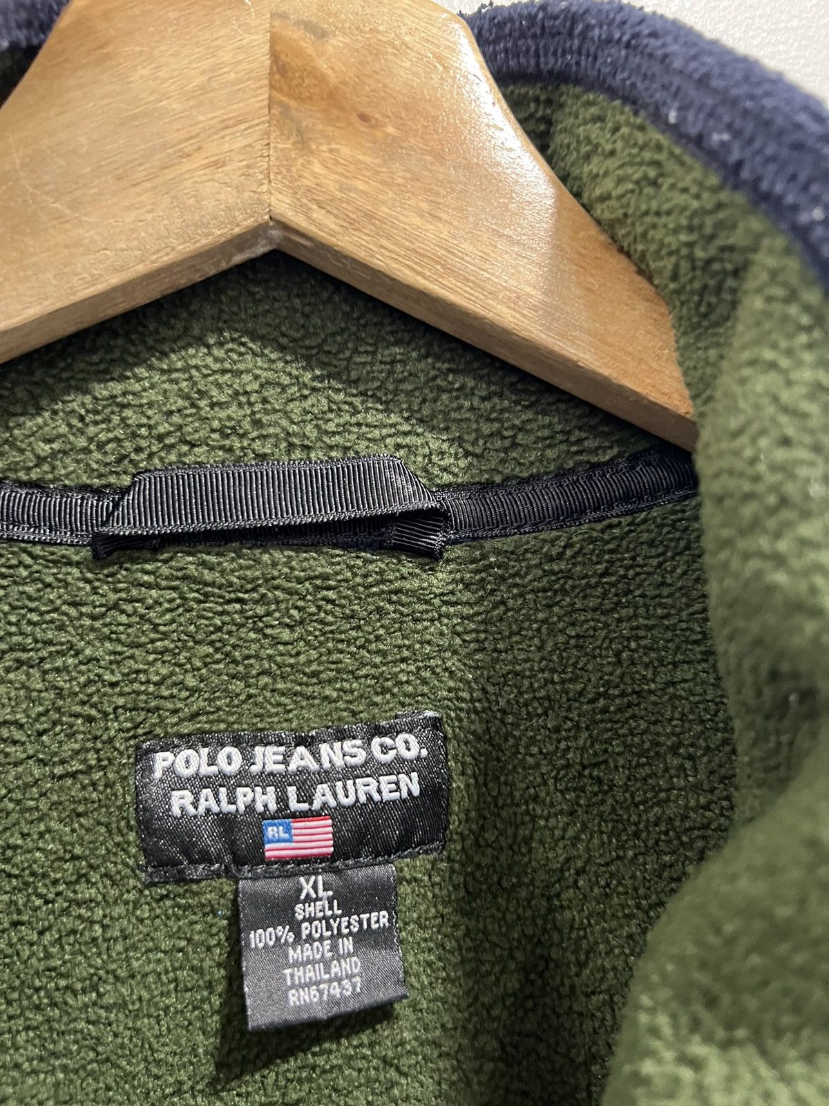 Ralph Lauren Vintage Ralph Lauren Polo Jeans Fleece sweater zip Size US XL / EU 56 / 4 - 4 Thumbnail