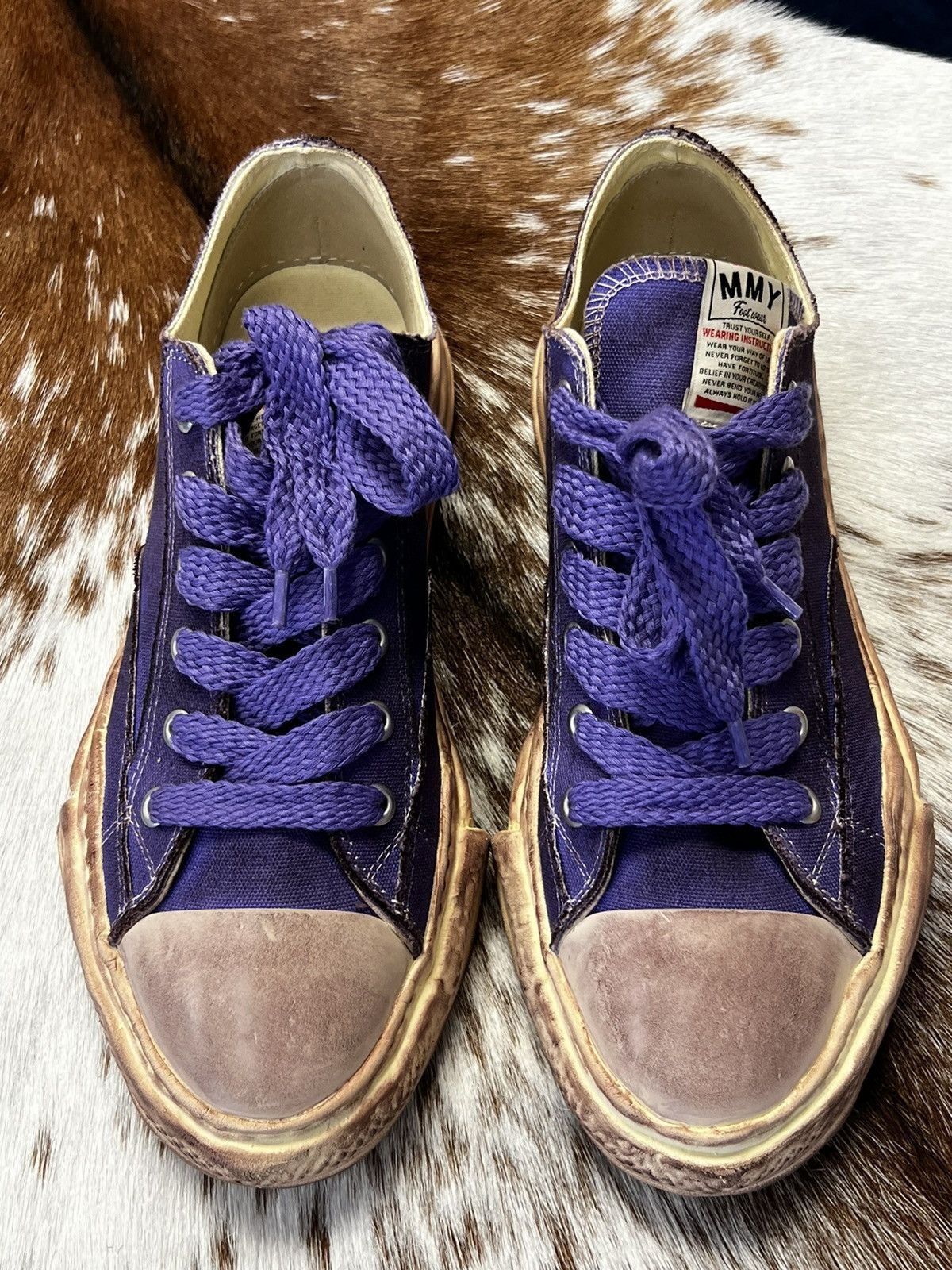 image of Maison Mihara Yasuhiro x Miharayasuhiro Mmy Peterson Sneaker in Purple, Men's (Size 12)