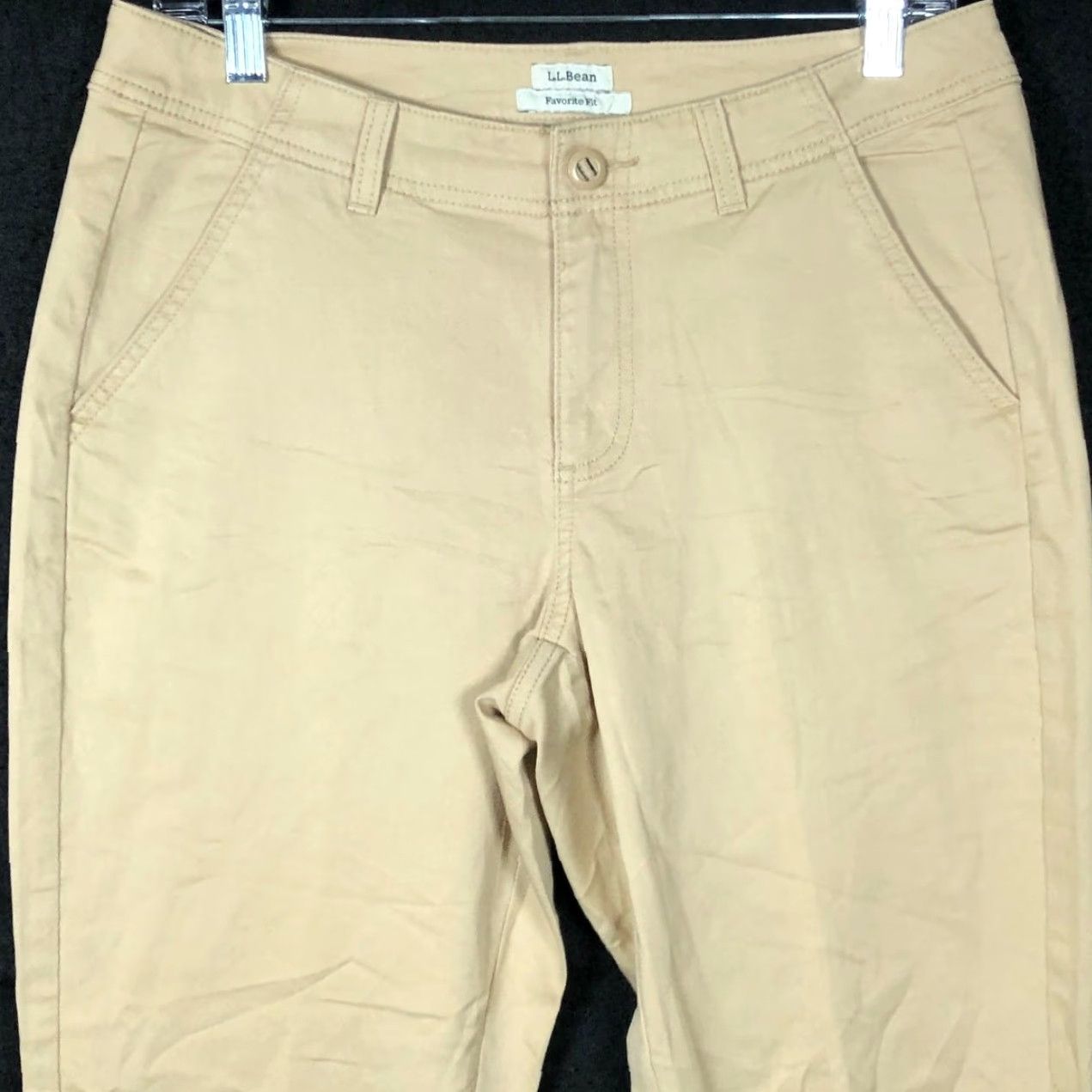 Vintage VINTAGE LL Bean Womens Pants Tan Petite Favorite Fit Organic Cotton Stretch 6P Size 24" / US 00 / IT 34 - 2 Thumbnail