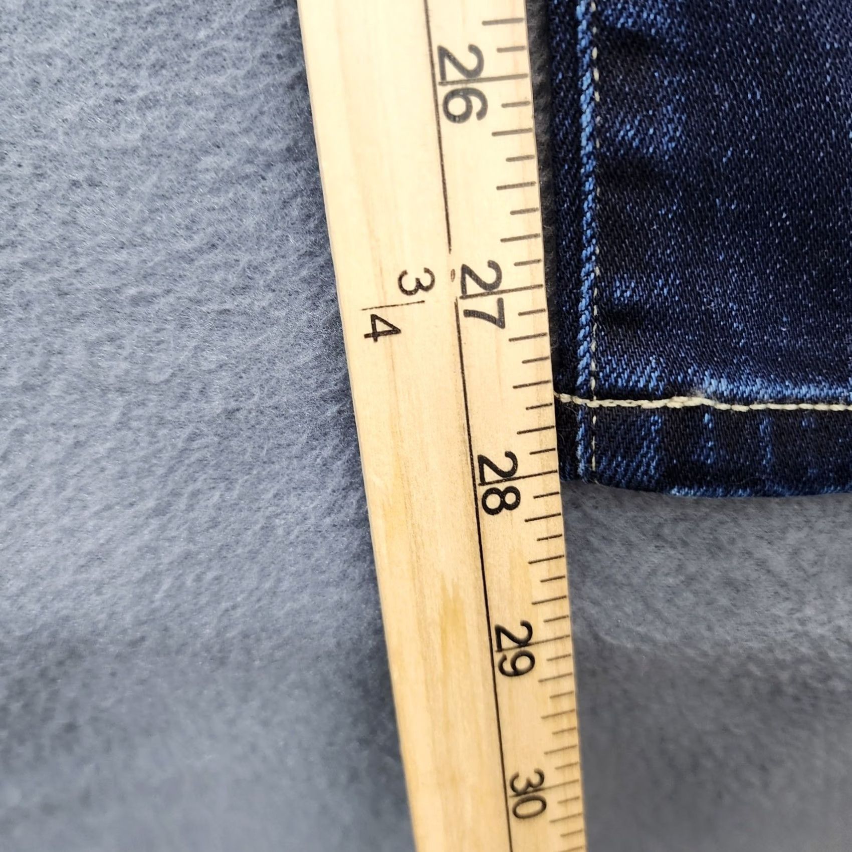 Vintage VINTAGE LOGO Lori Goldstein Jeans 16 Women Blue Dark Wash Straight Stretch Casual Womens Jeans Size 38" / US 16 / IT 52 - 6 Thumbnail