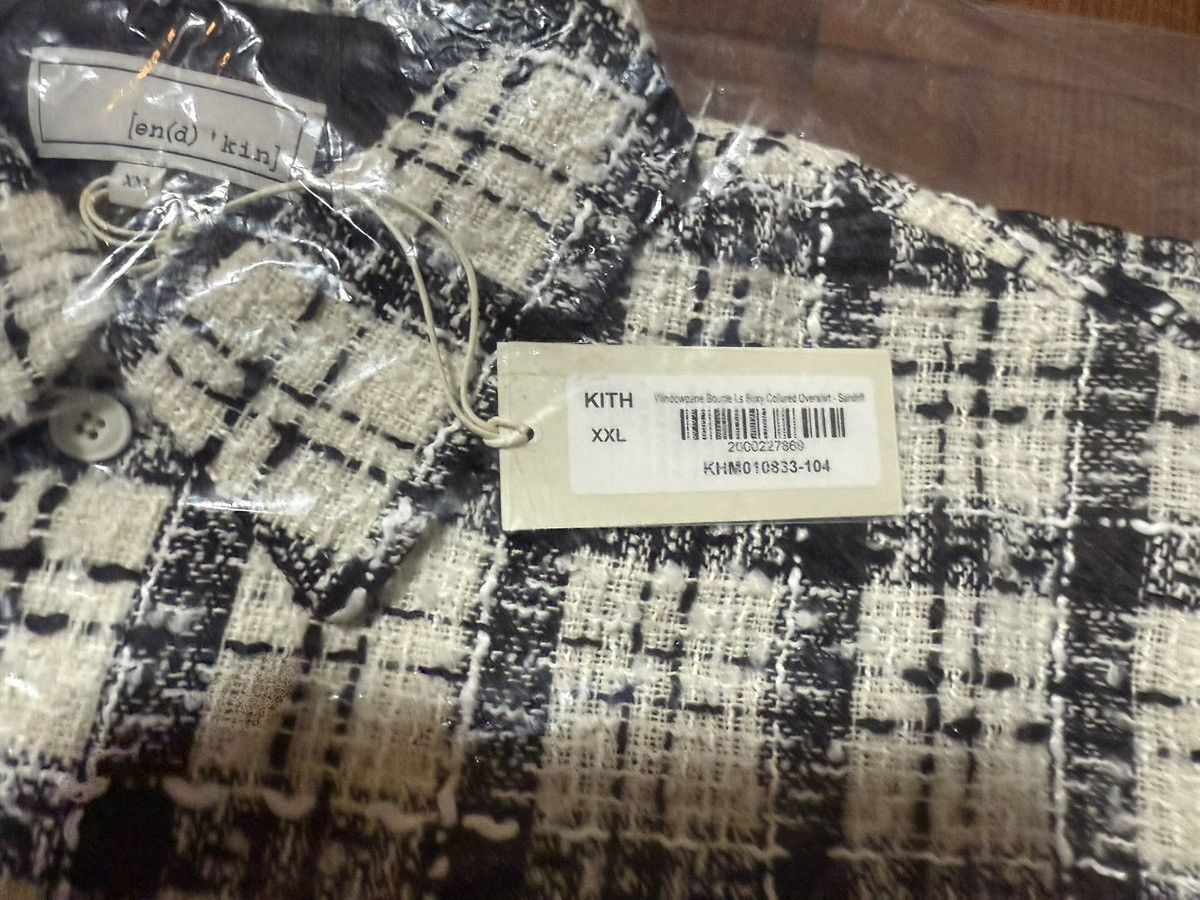 Kith &Kin Windowpane Boucle Long Shirt Boxy Collared Overshirt Size US XXL / EU 58 / 5 - 8 Thumbnail