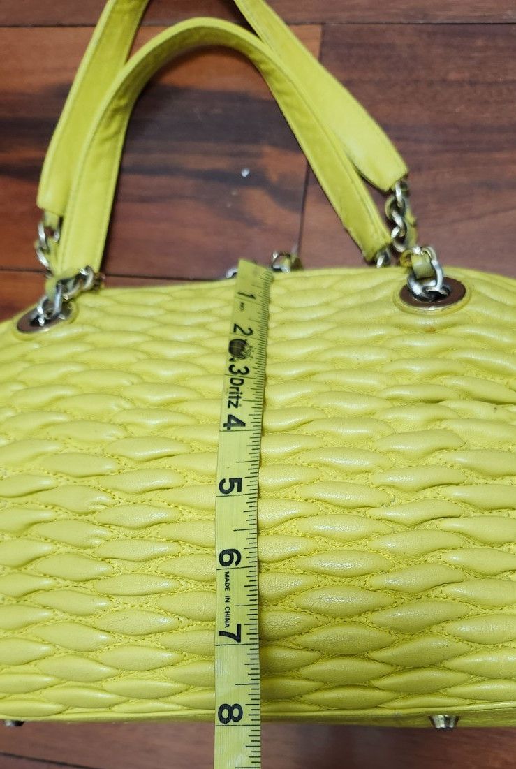 Other Paolo Masi Italy Woven Leather Tote Bag Yellow Leather Size ONE SIZE - 15 Thumbnail