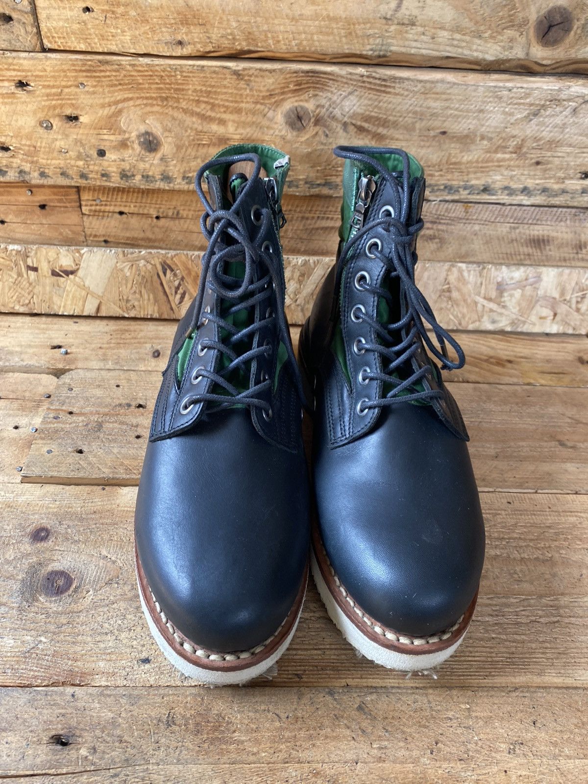 Visvim Visvim 7 hole 73 folk boots,tan black zipper boots US7 Size US 7 / EU 40 - 2 Thumbnail