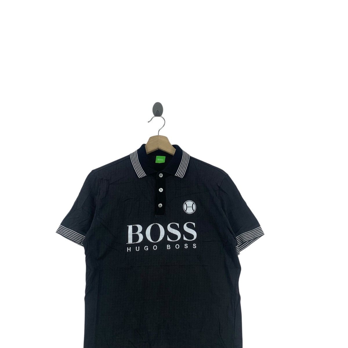 Hugo Boss Vintage HUGO BOSS Baseball Collection Twin Tipped Polo Tee Size US S / EU 44-46 / 1 - 2 Thumbnail
