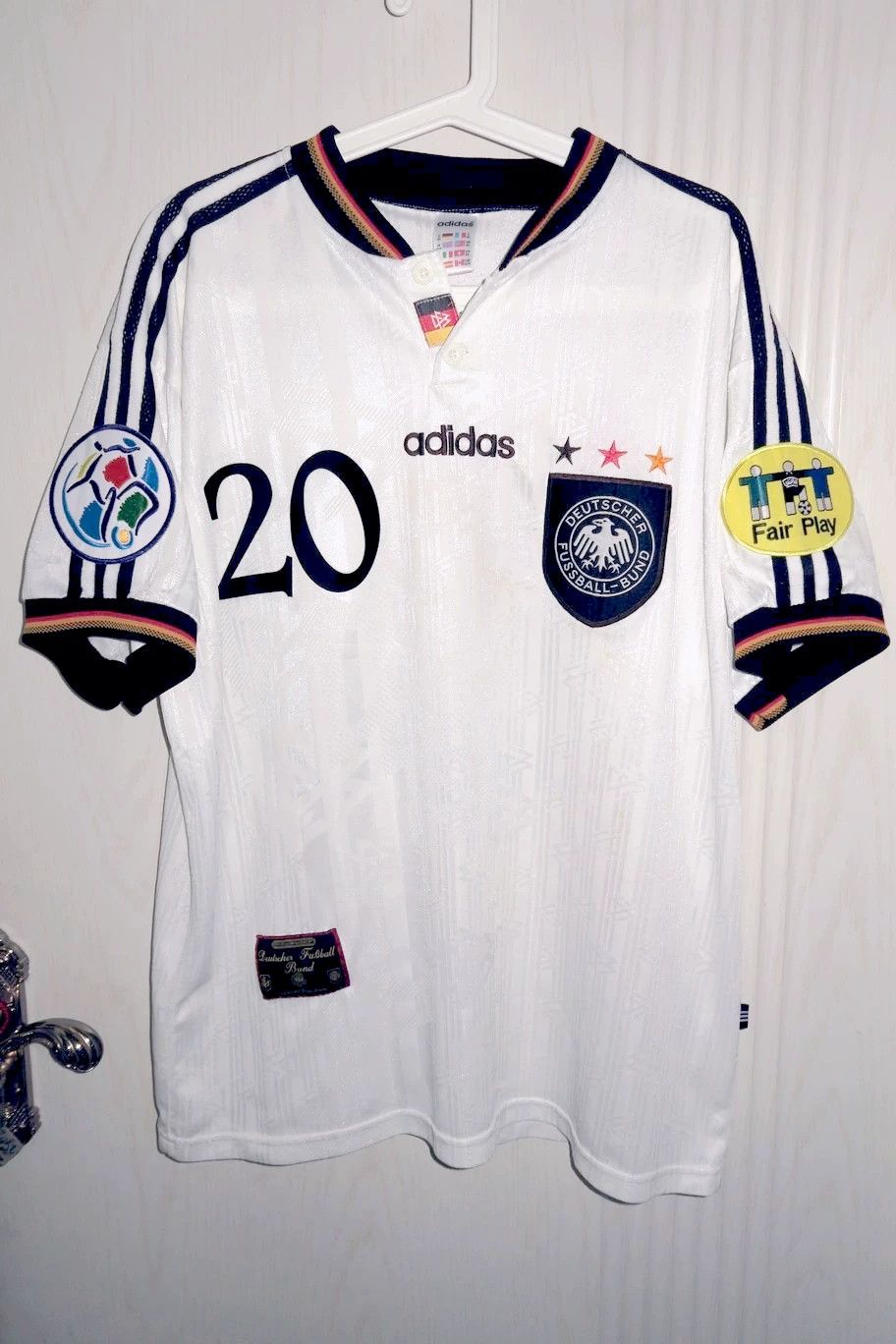 Other 1996 Germany #20 Oliver Bierhoff Jersey Size US M / EU 48-50 / 2 - 2 Thumbnail