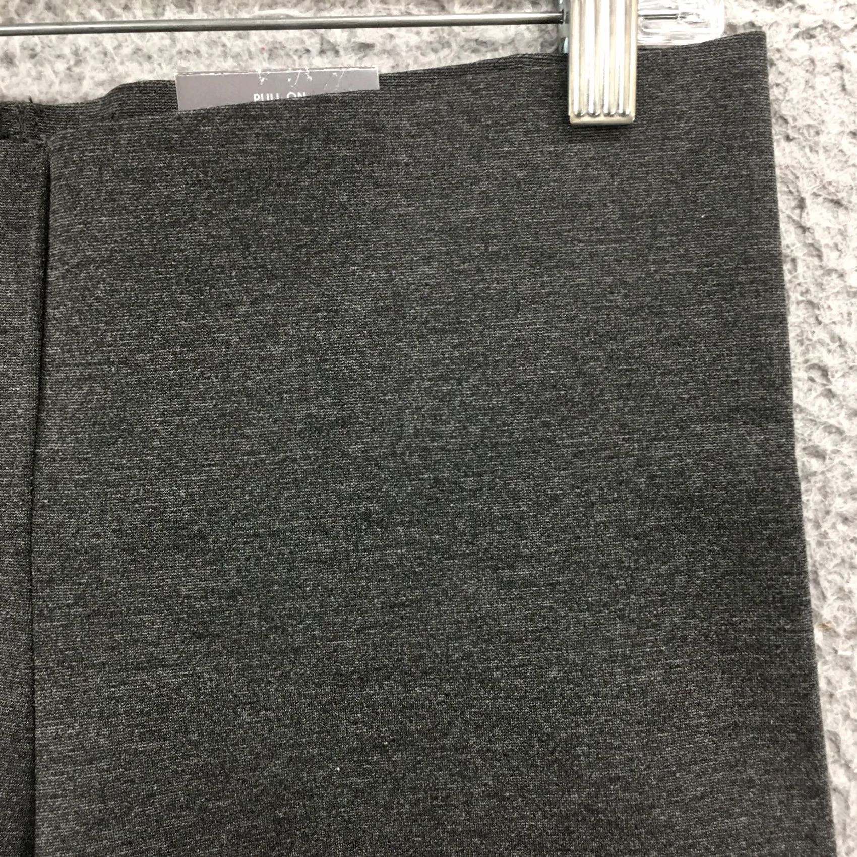 Worthington Worthington Womens M Grey Pull On Straight Leg Ankle Pants/Nylon Rayon Spandex - Ultra Sculpting NEW Size 32" / US 10 / IT 46 - 3 Thumbnail