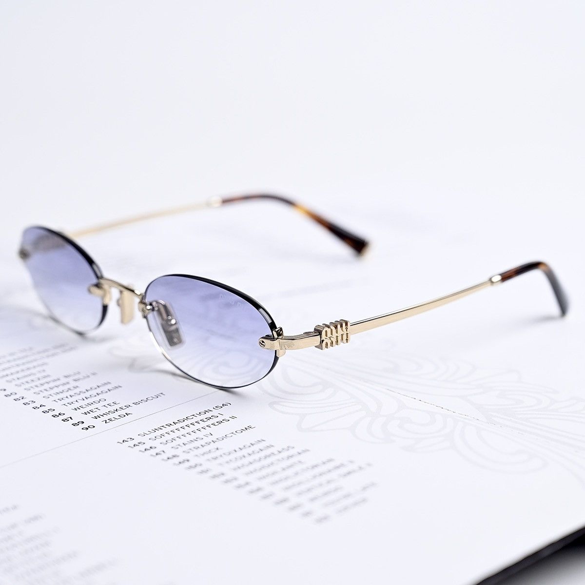 Miu Miu MIU MIU 0MU A54S ZVN80O SUNGLASSES Size ONE SIZE - 2 Thumbnail