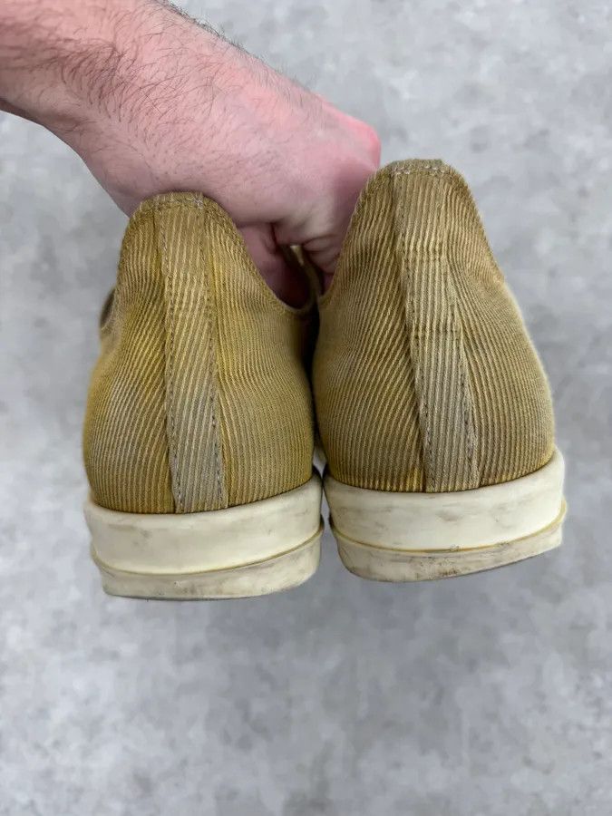 Rick Owens Rick Owens Ramones Yellow Low Corduroy Sneakers Size US 7 / EU 40 - 5 Thumbnail