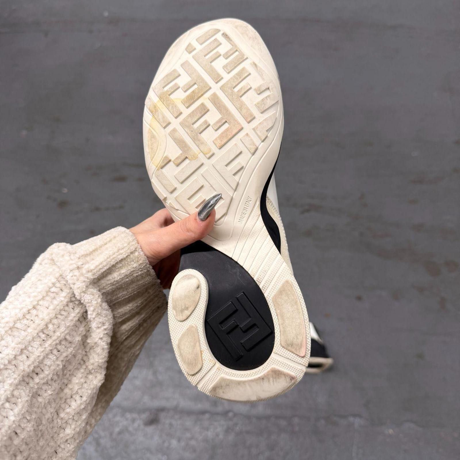 Fendi Fendi FFluid High Sneakers 'Glossy White' Size US 8 / IT 38 - 3 Thumbnail