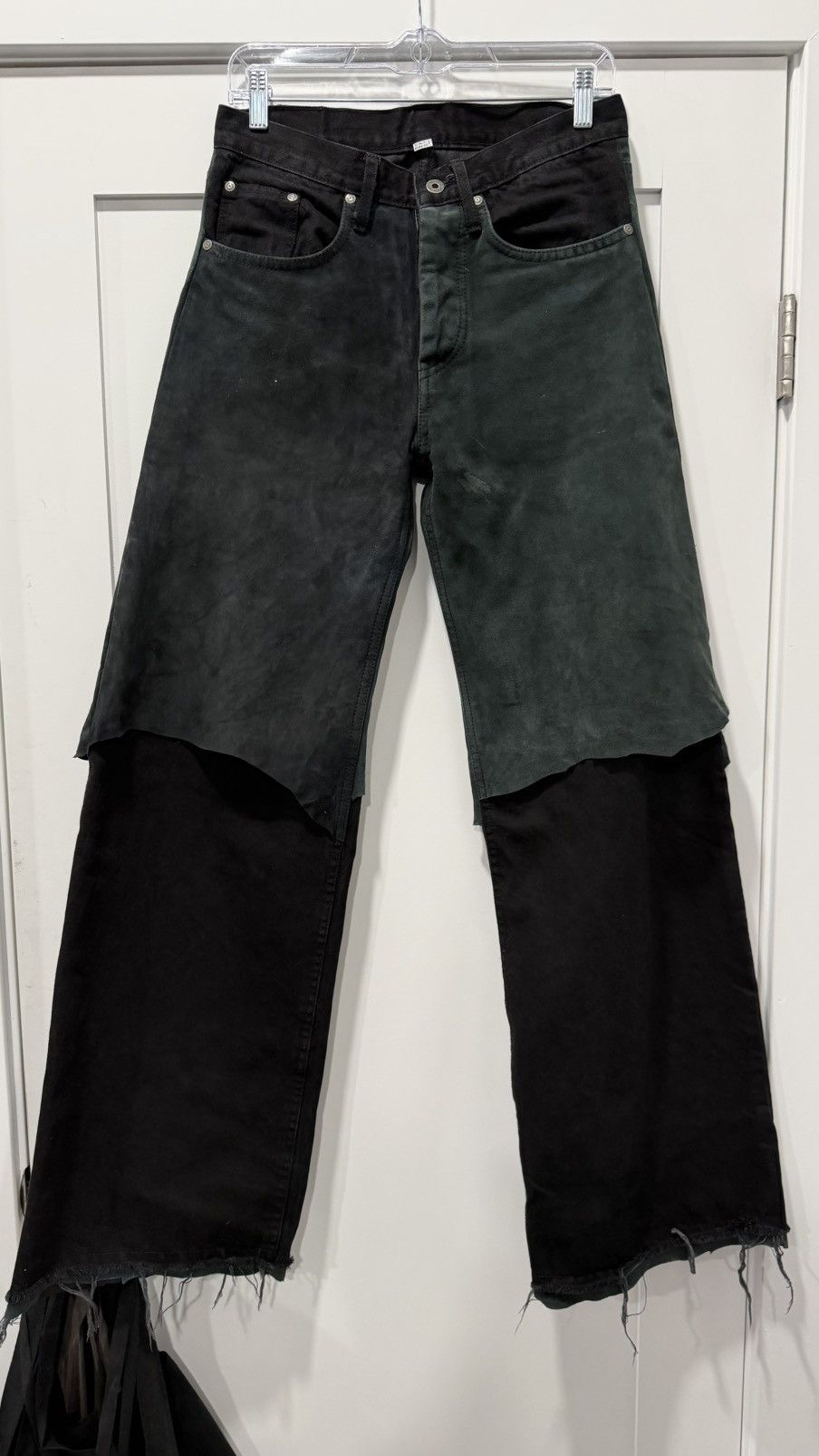 Paradoxe Paris OVERLAID LAMB LEATHER BAGGY JEANS Size US 28 / EU 44 - 1 Thumbnail