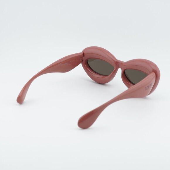 Loewe Loewe LW40097I 72E Sunglasses Shiny Pink Cat Eye Frame Size ONE SIZE - 4 Thumbnail