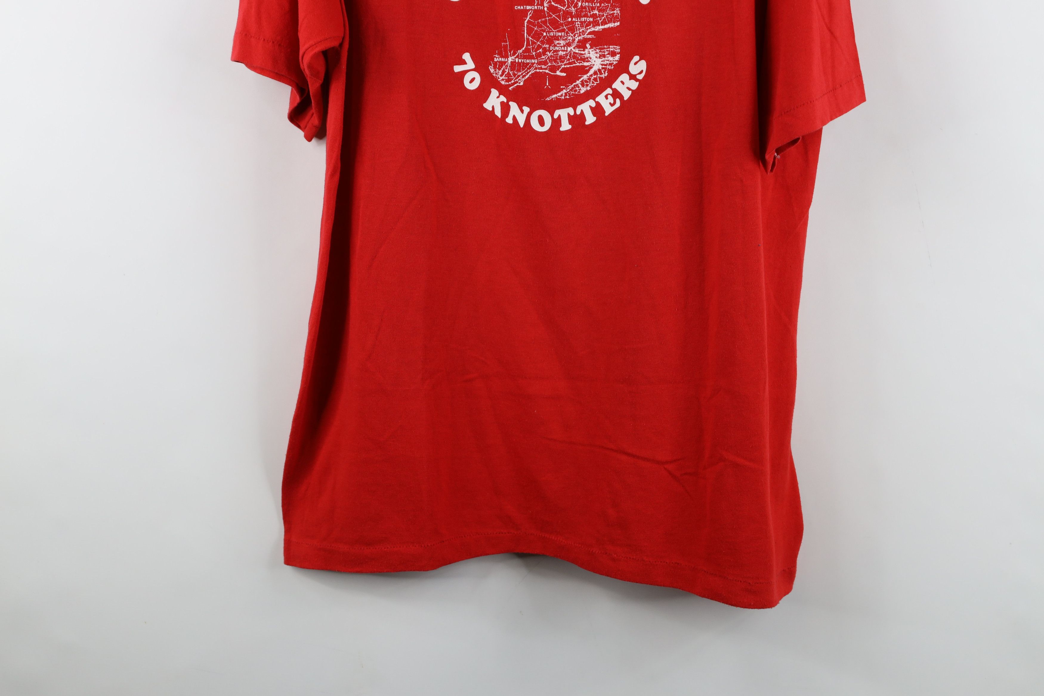 Vintage Vintage 80s 70 Knotters Airplane Short Sleeve T-Shirt USA Size US XL / EU 56 / 4 - 3 Thumbnail