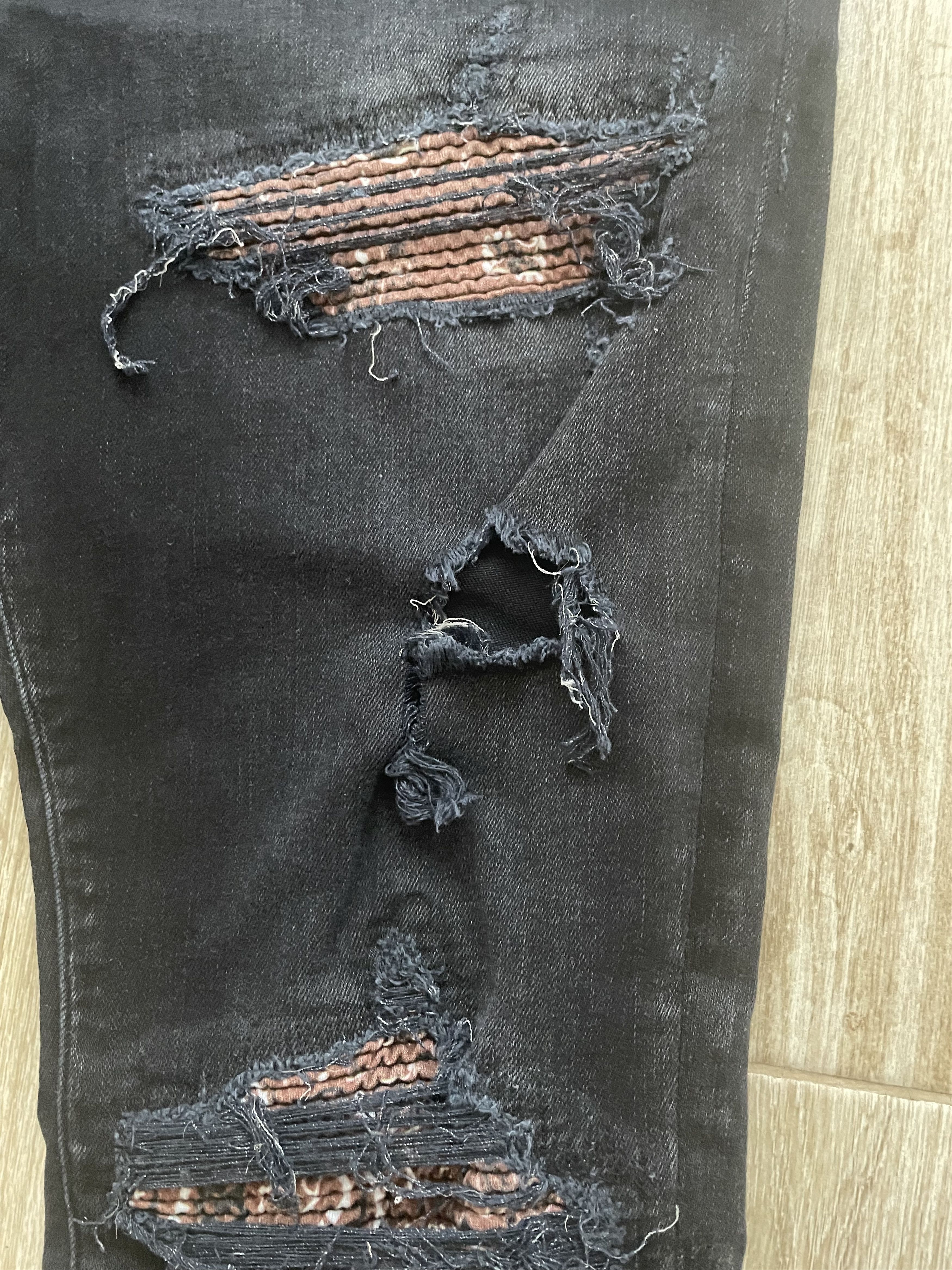 Amiri Amiri MX1 Bandana Destroyed Jeans Size US 36 / EU 52 - 6 Thumbnail