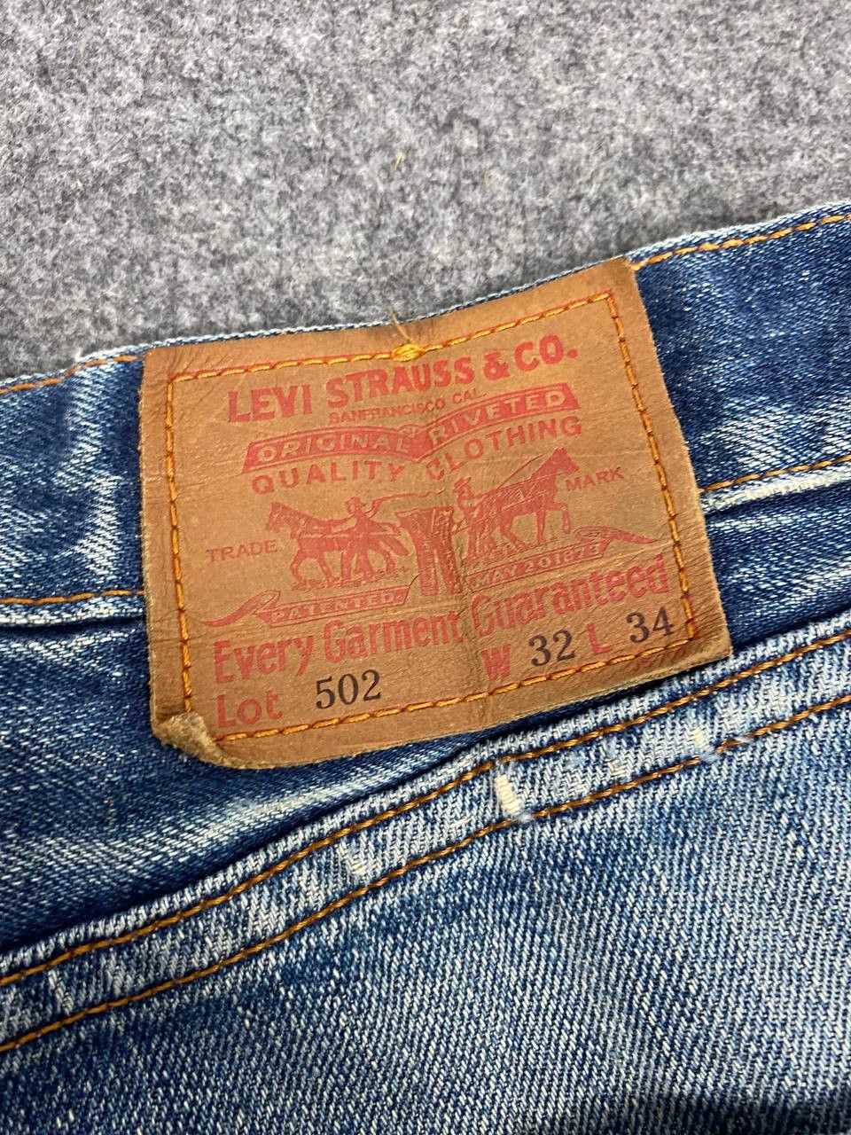Levi's vintage levis 502 distressed denim nice design Size US 32 / EU 48 - 5 Thumbnail