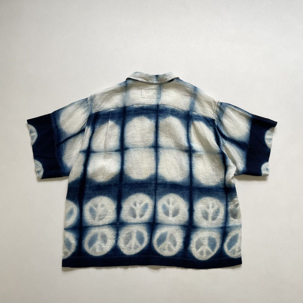 Story Mfg. Blue/White ‘Peace Tie Dye’ Print Shirt Size US M / EU 48-50 / 2 - 14 Thumbnail