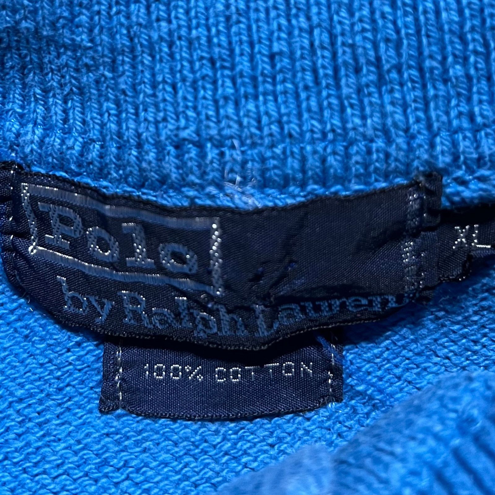 Polo Ralph Lauren Polo Ralph Lauren Thick Cotton Blue Sweater/Polo XL Size US XL / EU 56 / 4 - 3 Thumbnail