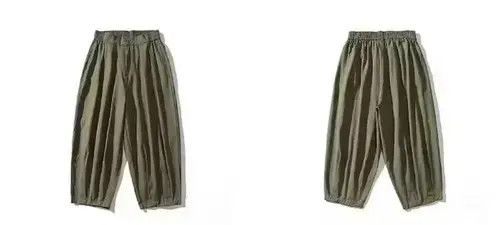 Other 20SS Indigo Union Japan Olive Loose Carrot Pants Size US 32 / EU 48 - 4 Thumbnail