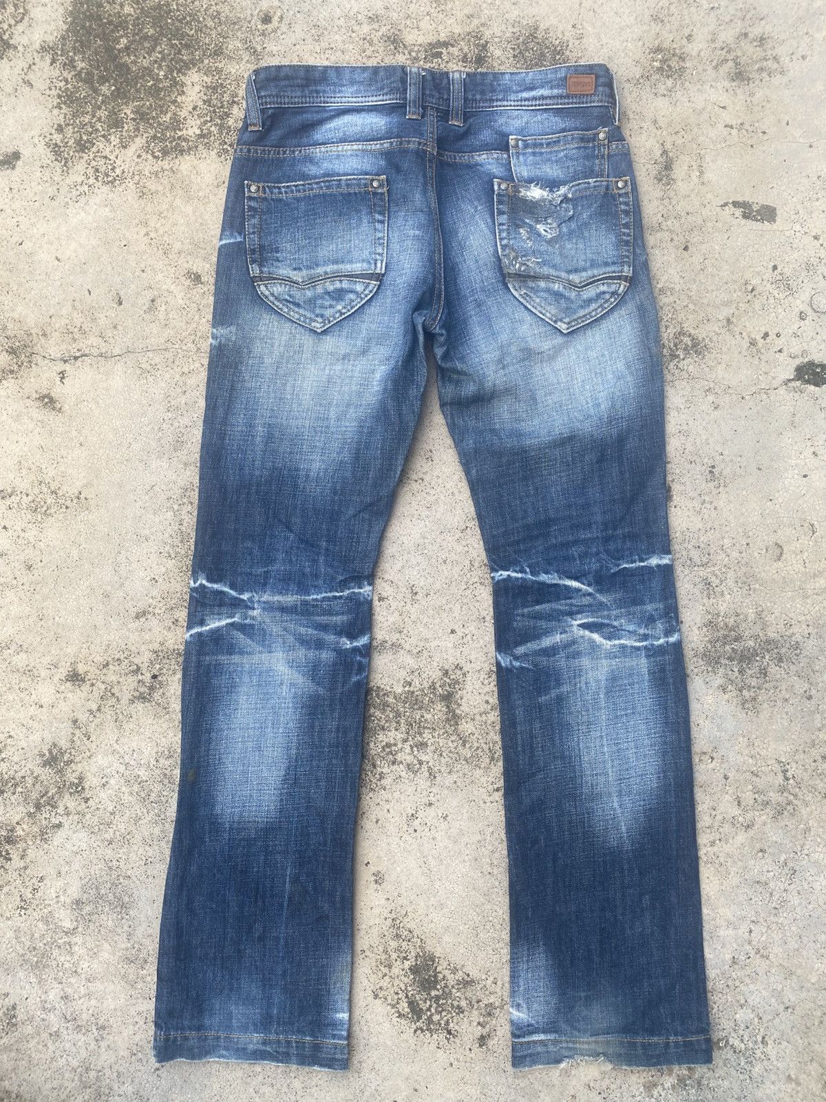 If Six Was Nine × Nicole Club Flare Jeans Nicole Club Distressed Honeycomp Size US 31 - 12 Thumbnail