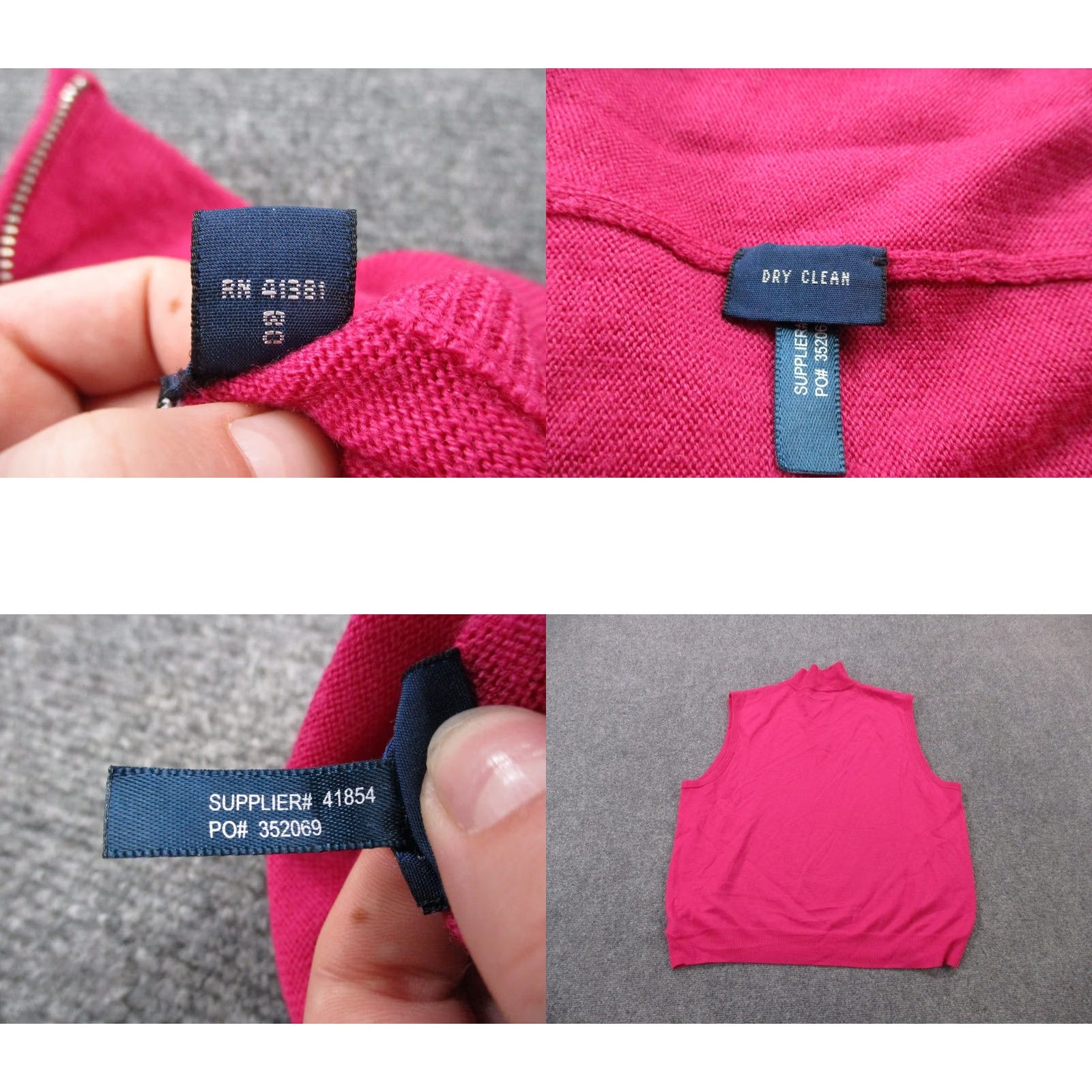 Ralph Lauren Polo Ralph Lauren Golf Vest Jacket Men XL Pink Merino Wool Sweater Sports Active Size US XL / EU 56 / 4 - 8 Thumbnail