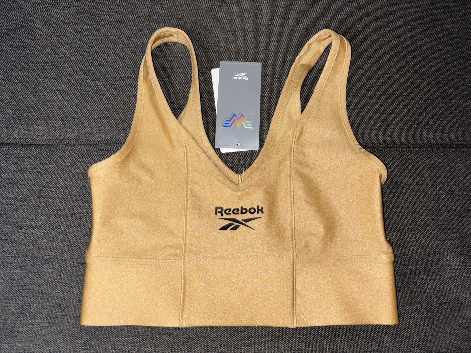Reebok New Reebok Wonder Woman DC Sports Bra Gold Size XS GK1576 Size XS / US 0-2 / IT 36-38 - 3 Thumbnail