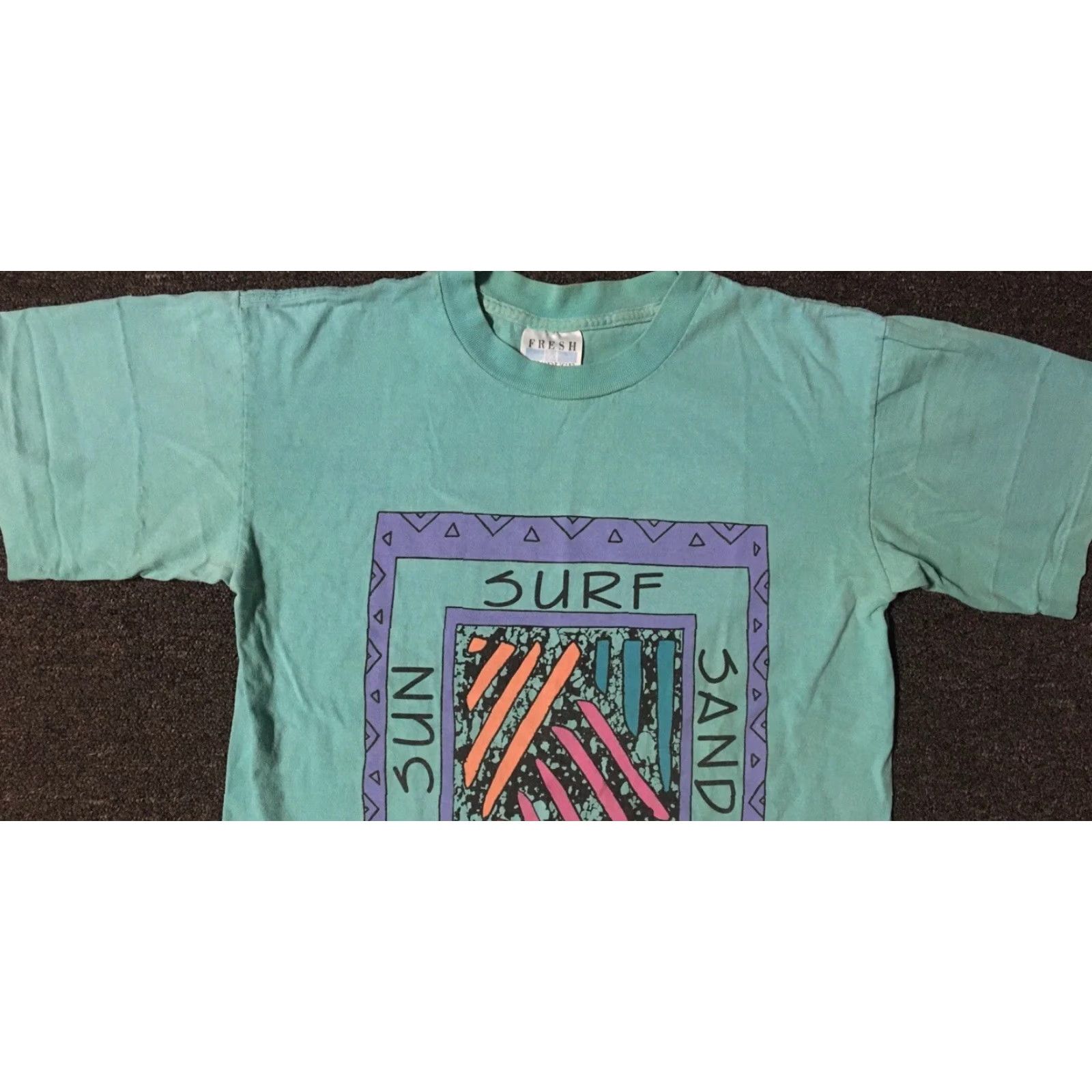 Gotcha VINTAGE Surf Shirt M USA Beach Faded 90s Grunge Ocean Pacific Skate Ocean Bonus: Green, Short Sleeve, Graphic Tee Mens Size US M / EU 48-50 / 2 - 5 Thumbnail