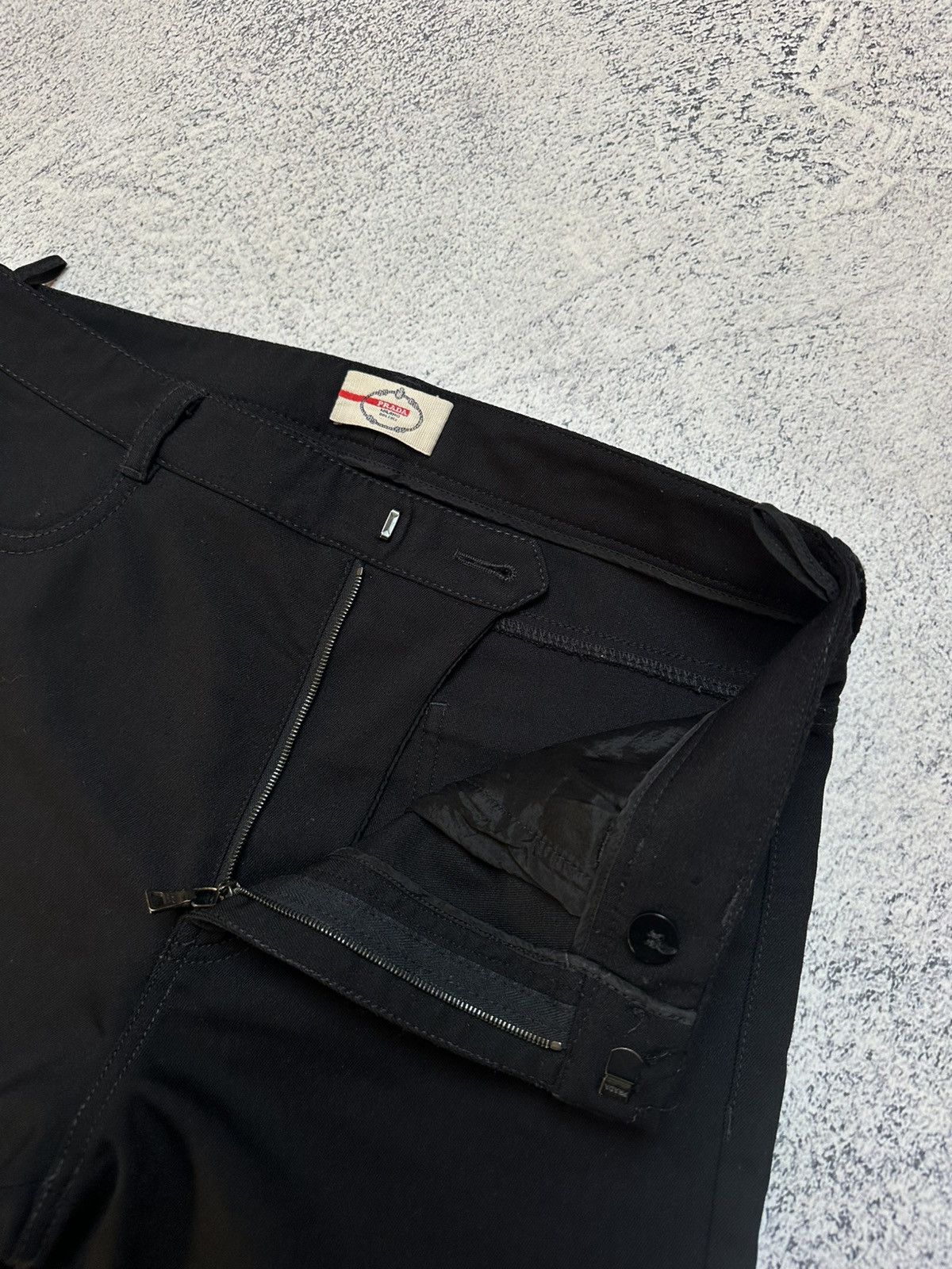 14th Addiction Rick Owens Style Prada Black tab Womens Pants Size 42 Size 28" / US 6 / IT 42 - 8 Thumbnail