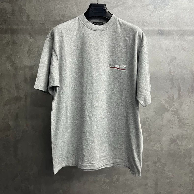 Balenciaga Latest Black Label Grey Coke Embroidered Logo Ro