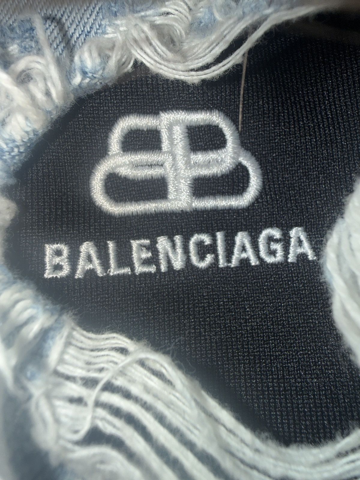 Balenciaga Balenciaga Double Layered Distressed logo Jeans Size US 30 / EU 46 - 1 Thumbnail